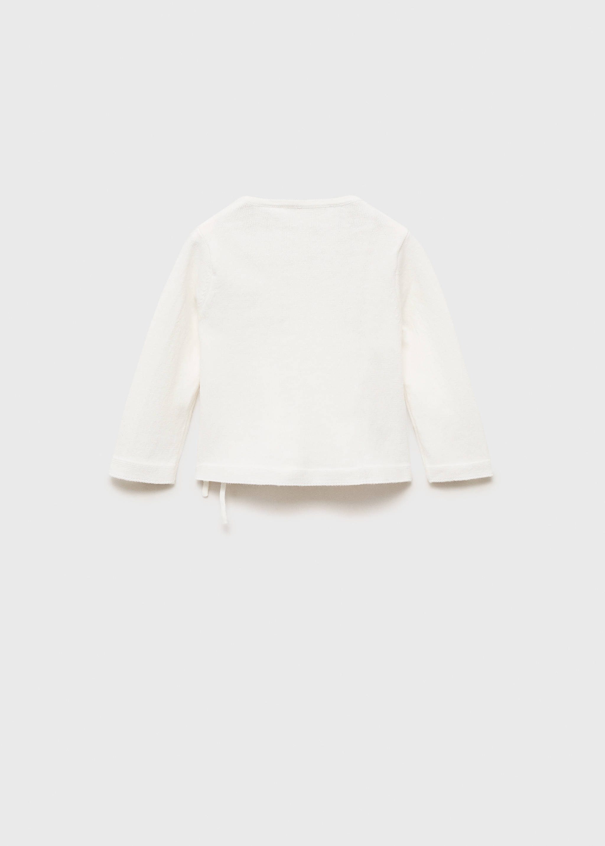 Wickelpullover mit Schleife - Rückseite des Artikels