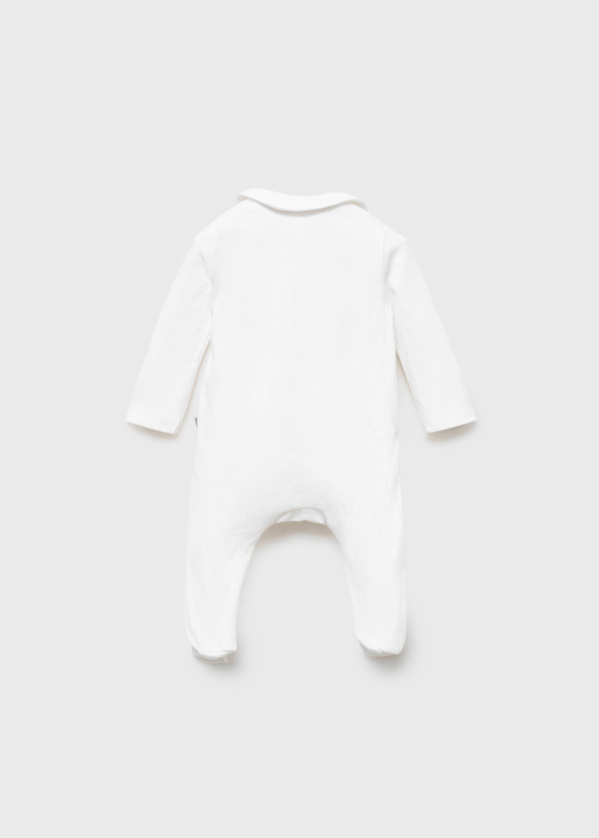 Cotton bodysuit with Peter Pan collar - Reverse of the article