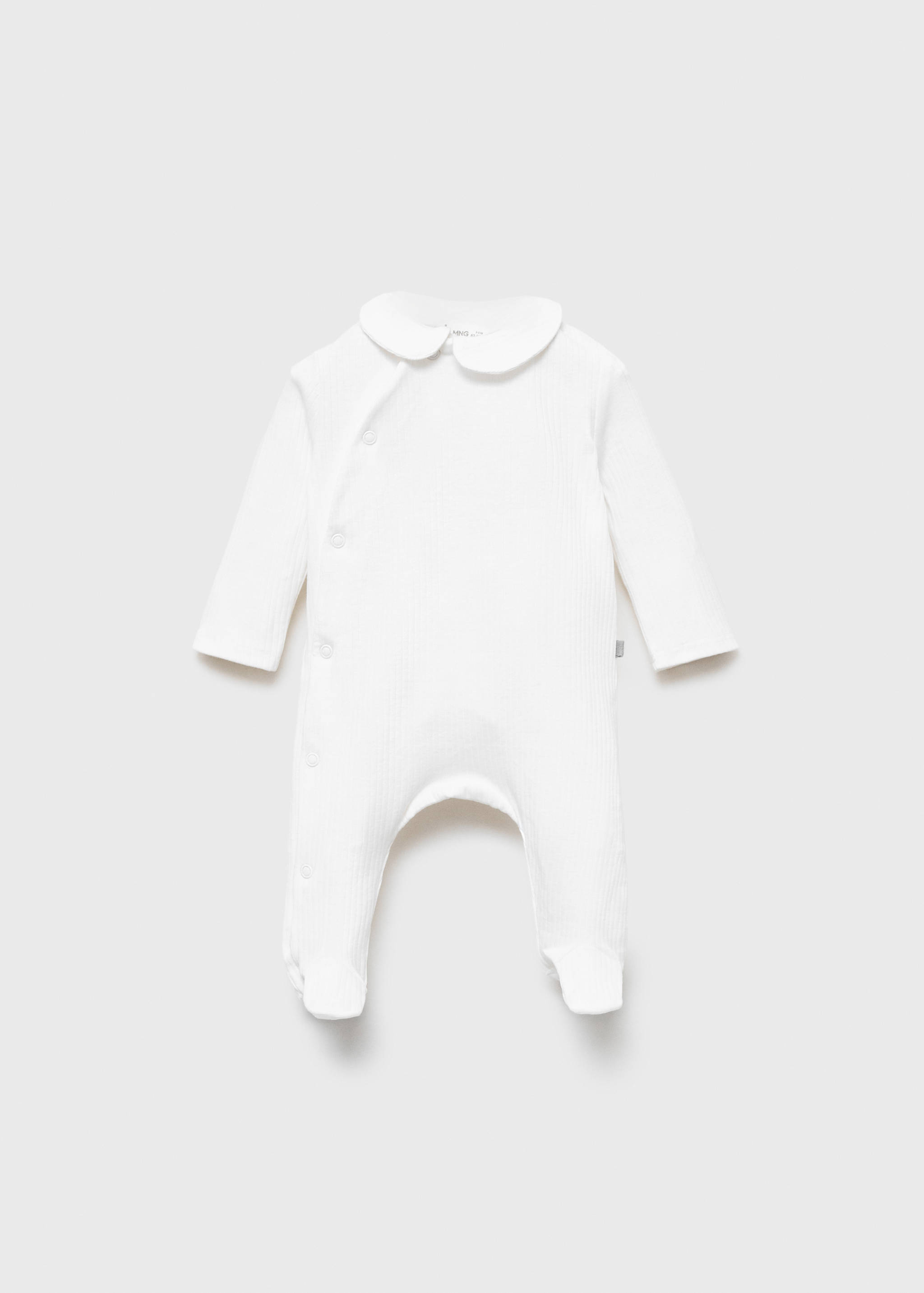 Cotton bodysuit with Peter Pan collar - Article without model