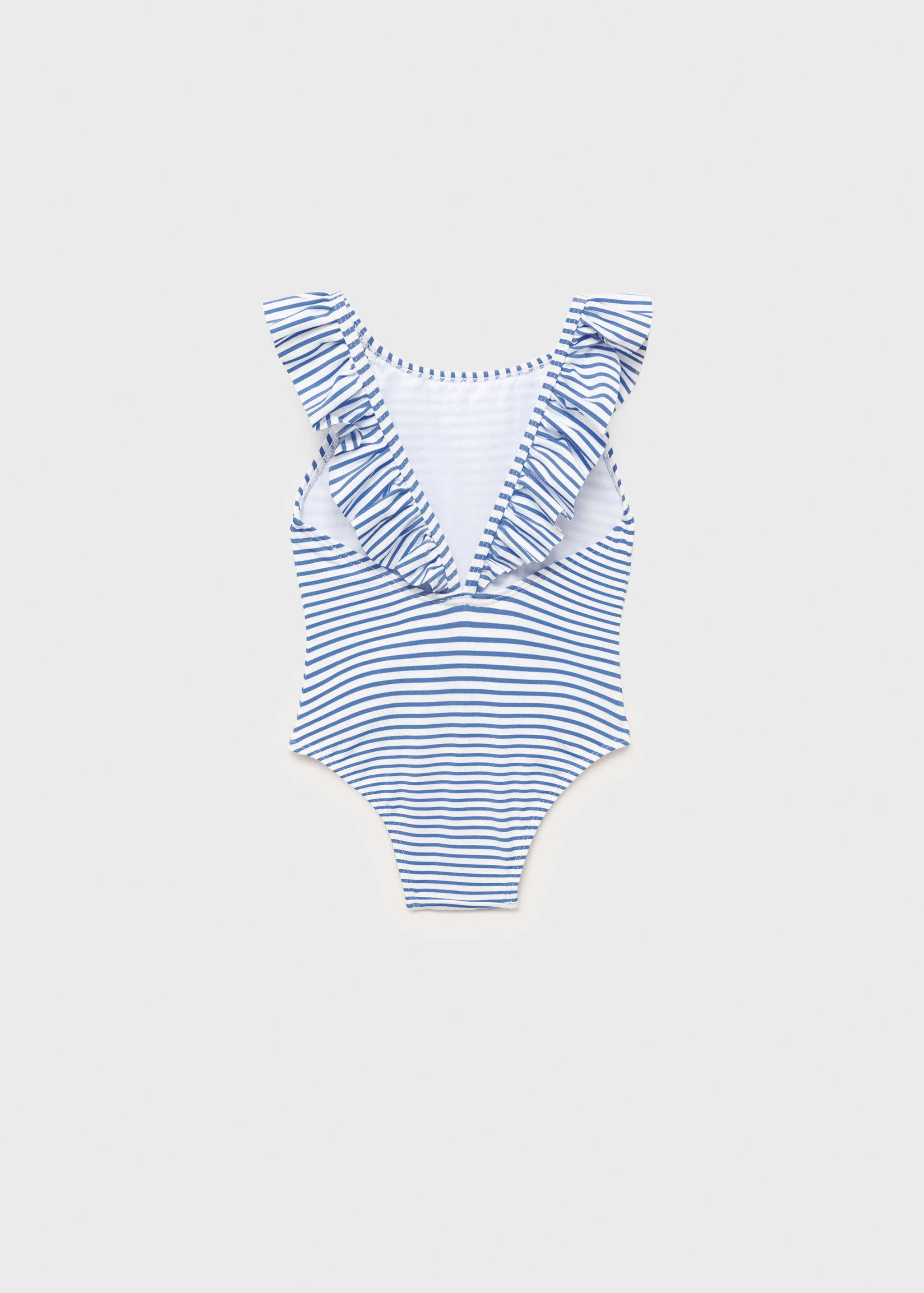 Ruffle striped swimsuit - Reverse of the article