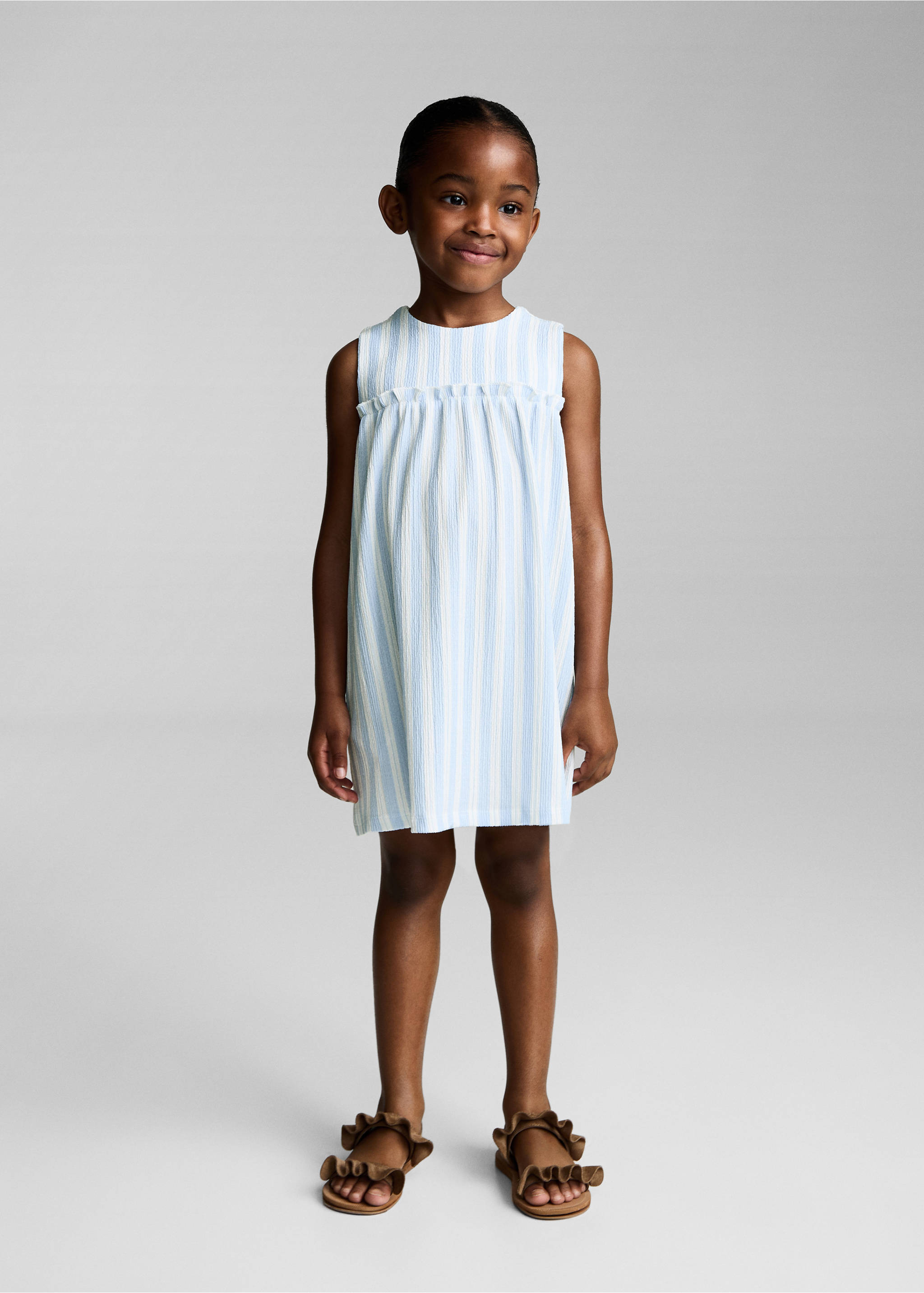 Waistband detail dress - General plane, Blue. Ref: 87065976-00.