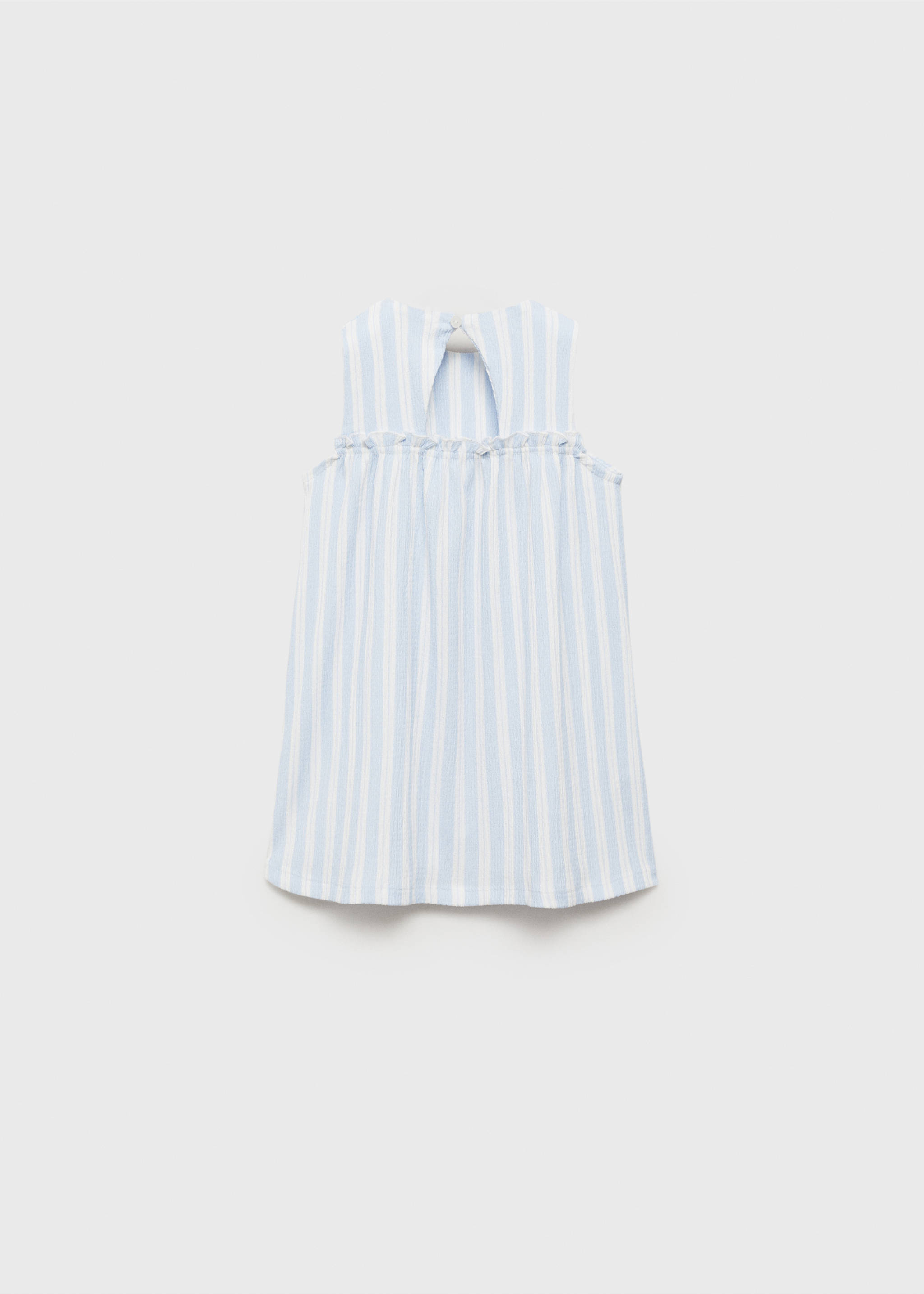 Waistband detail dress - Reverse of the article, Blue. Ref: 87065976-00.