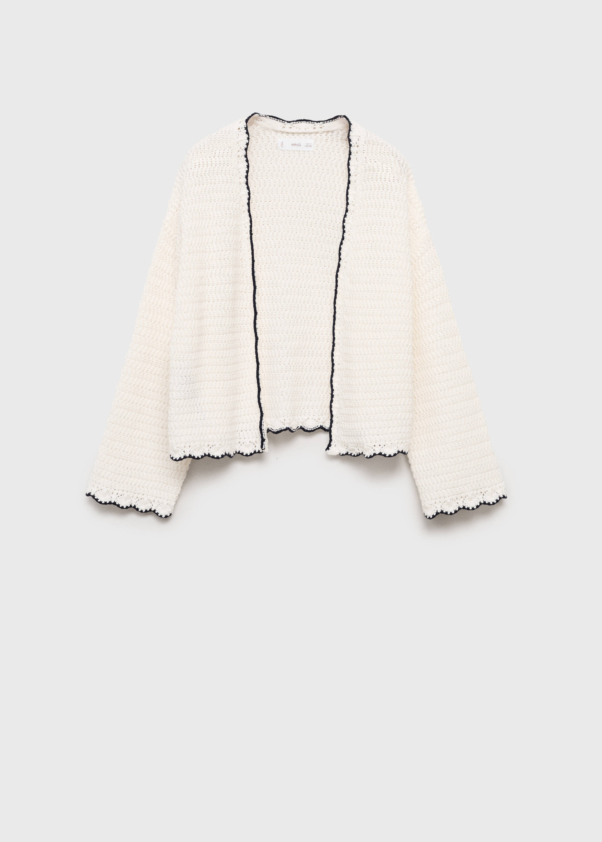 Strickcardigan mit Kontrastabschlüssen - Artikel ohne Model