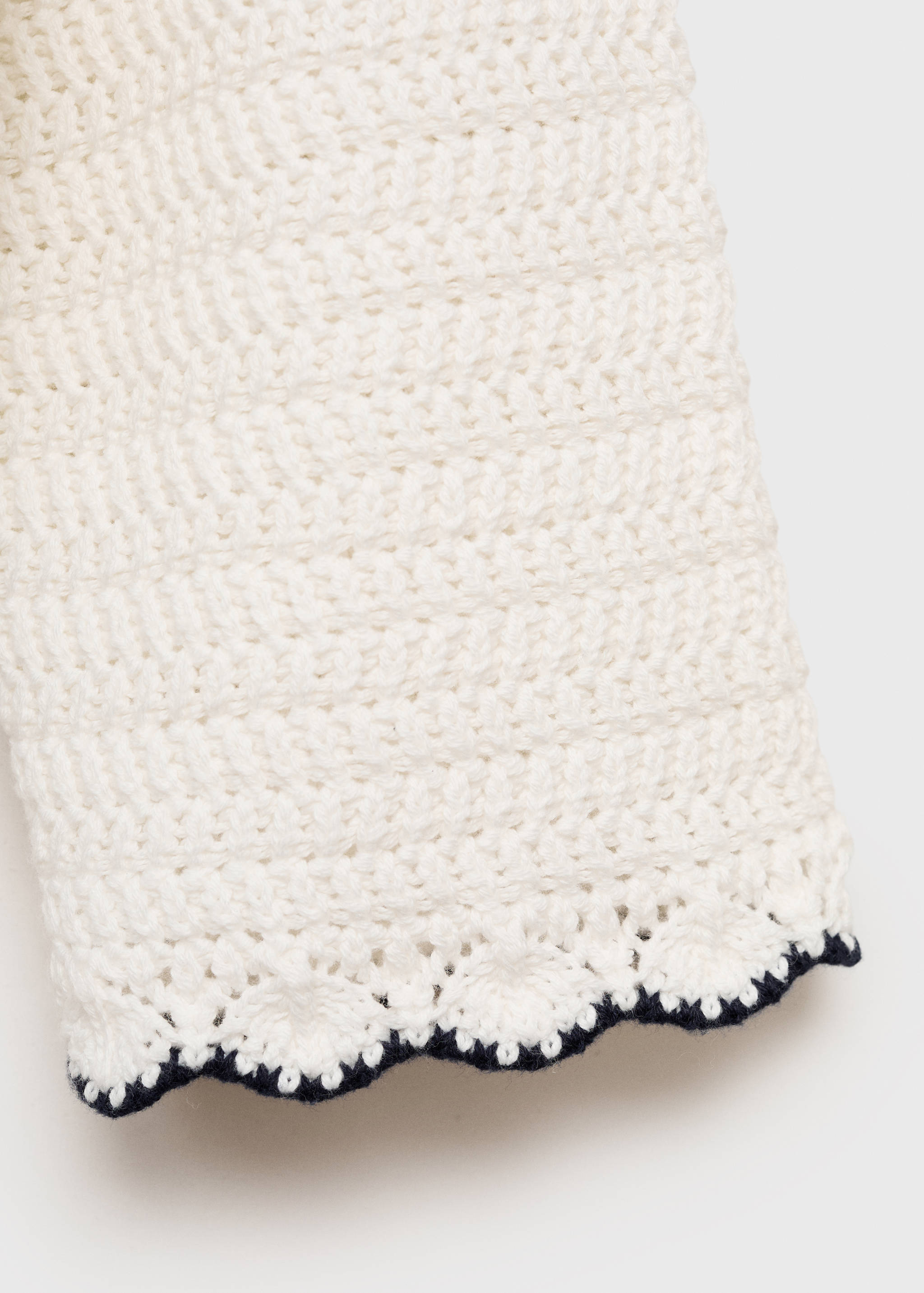 Strickcardigan mit Kontrastabschlüssen - Detail des Artikels 0