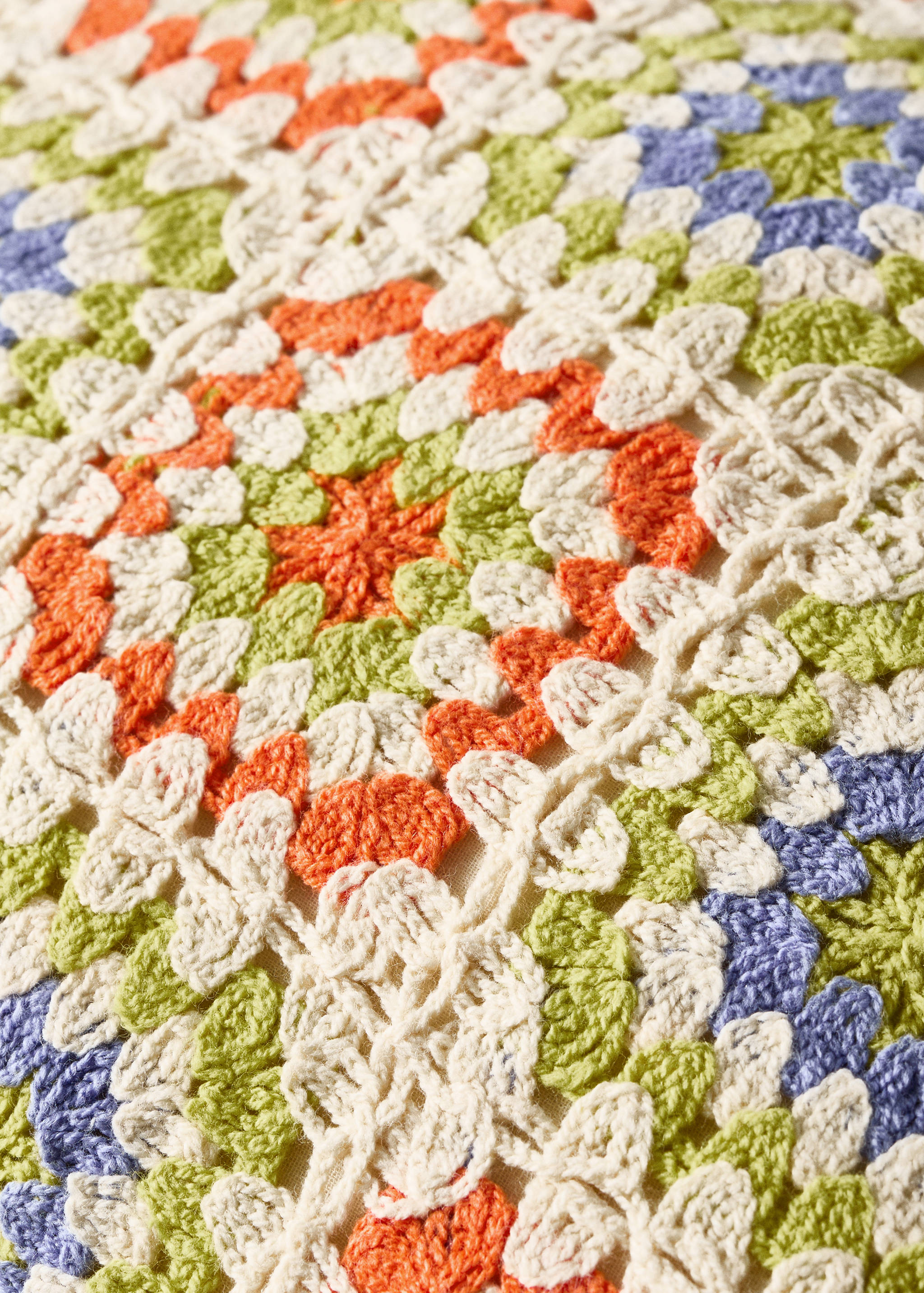 Mehrfarbiger Kinderkissenbezug in Häkel-Optik, 30 x 40 cm - Detail des Artikels 1