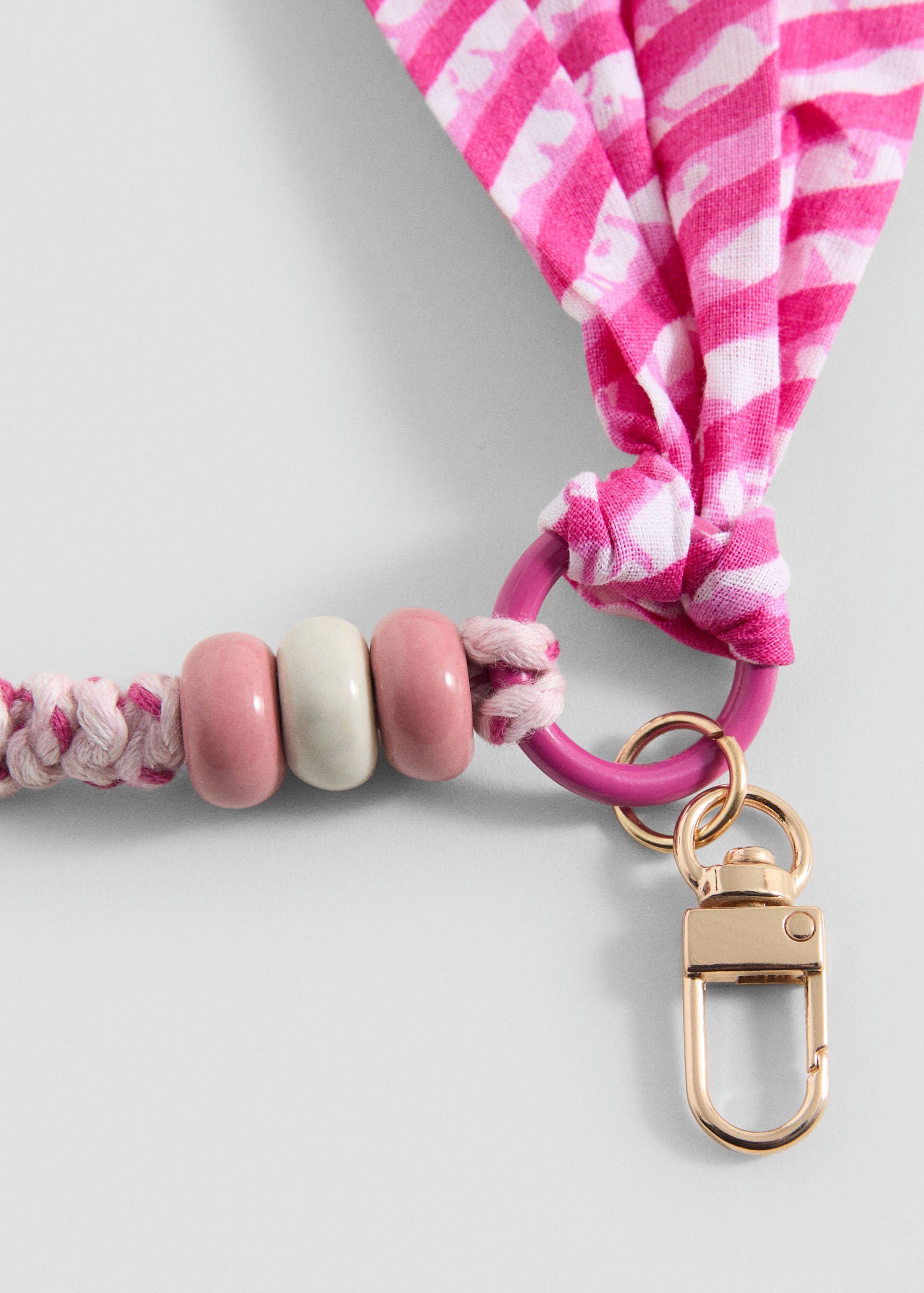 Schlüsselanhänger mit kombinierten Perlen - Mittlere Ansicht