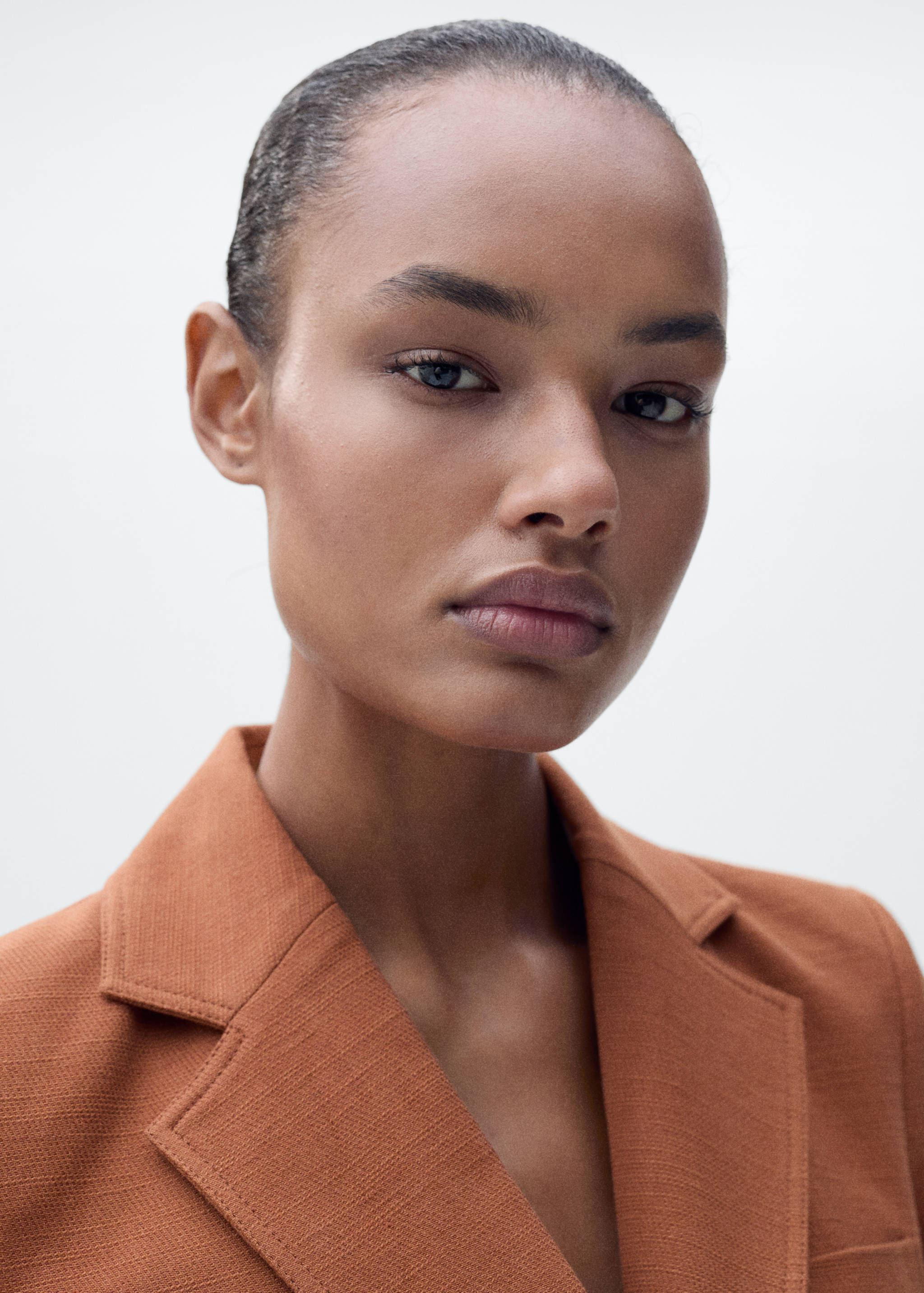 Blazer de fato com mistura de algodão e linho - Pormenor do artigo 1