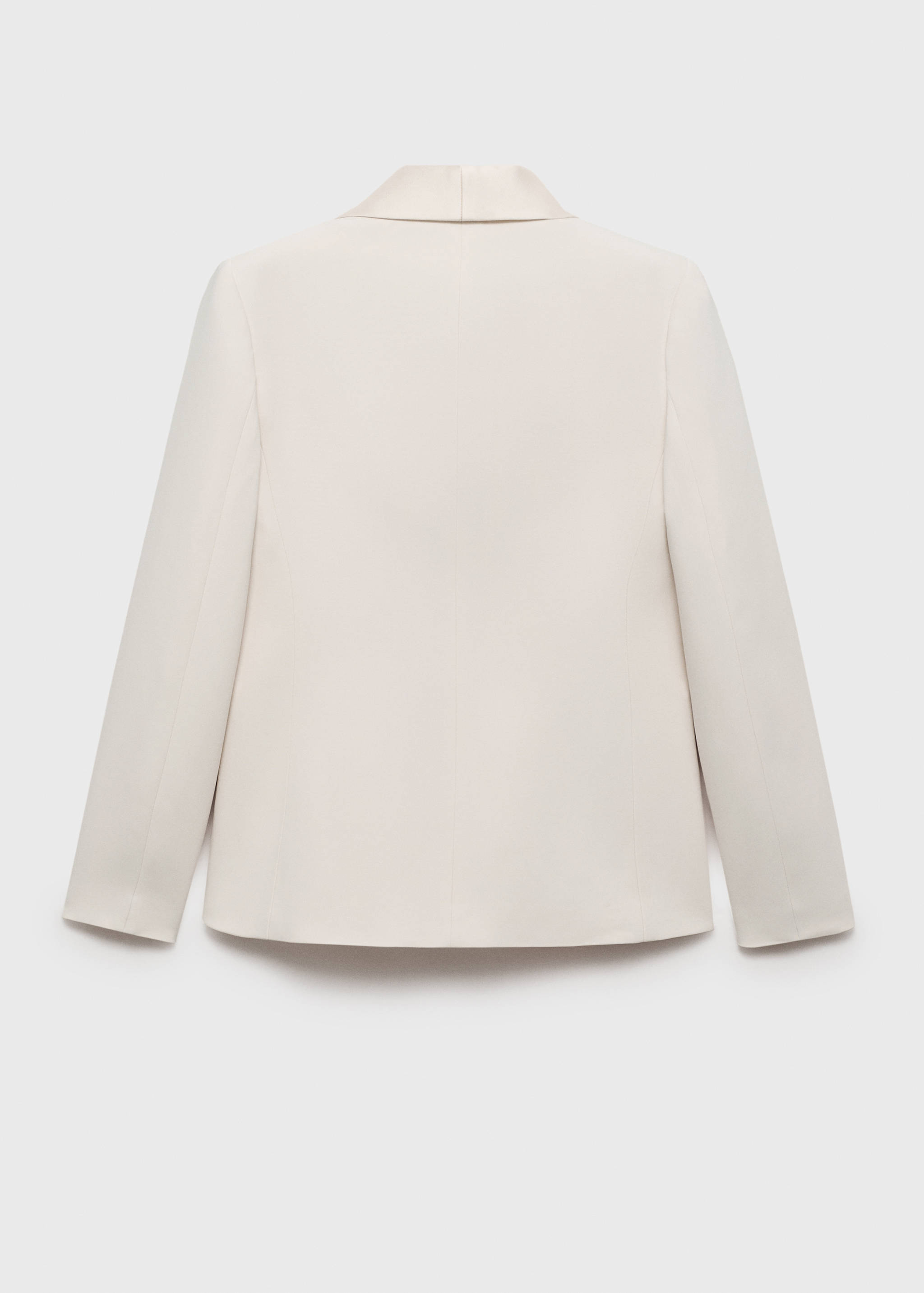 Blazer traje solapas satinadas - Reverso del artículo