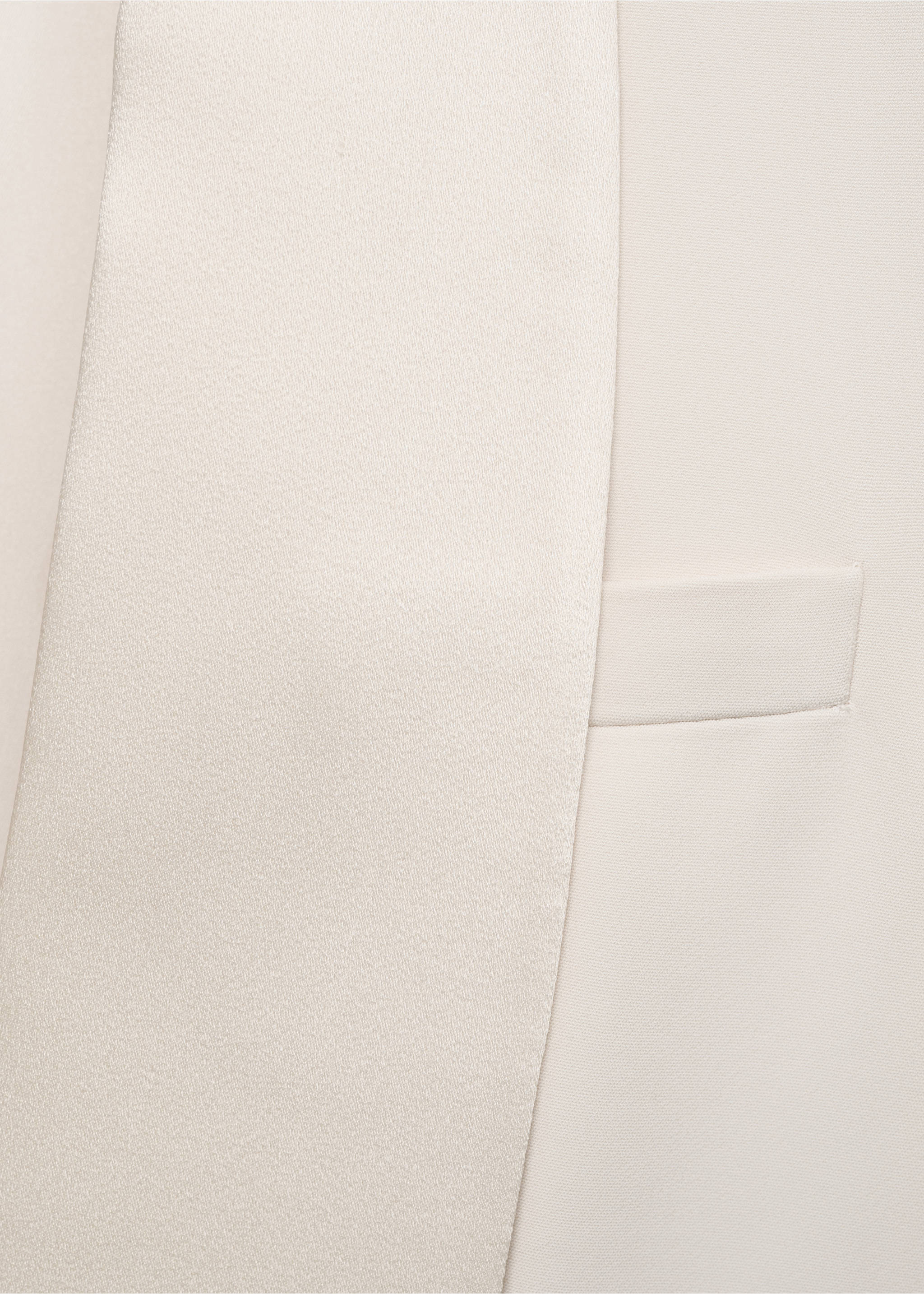 Suit blazer with satin lapels - Details of the article 0, Off White. Ref: 87065994-00.