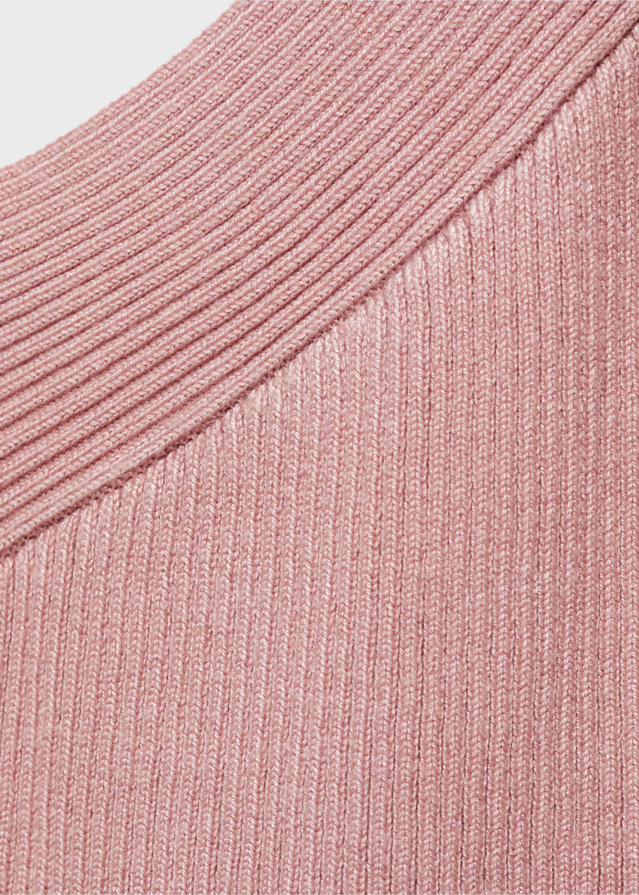 Knitted top with hoop detail - Details of the article 0, Pastel Pink. Ref: 87066337-00.