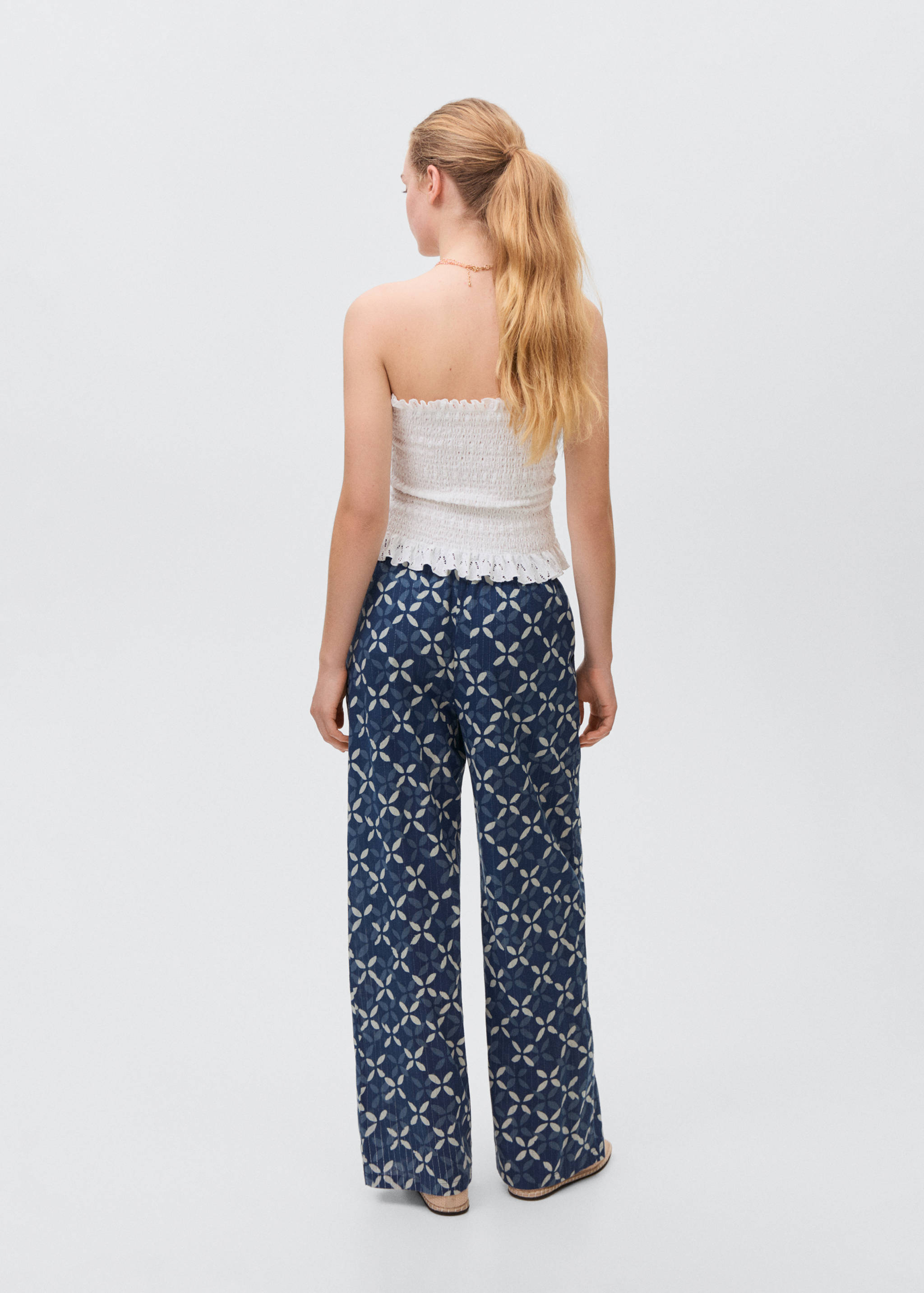 Pantalon droit imprimé - Verso de l’article