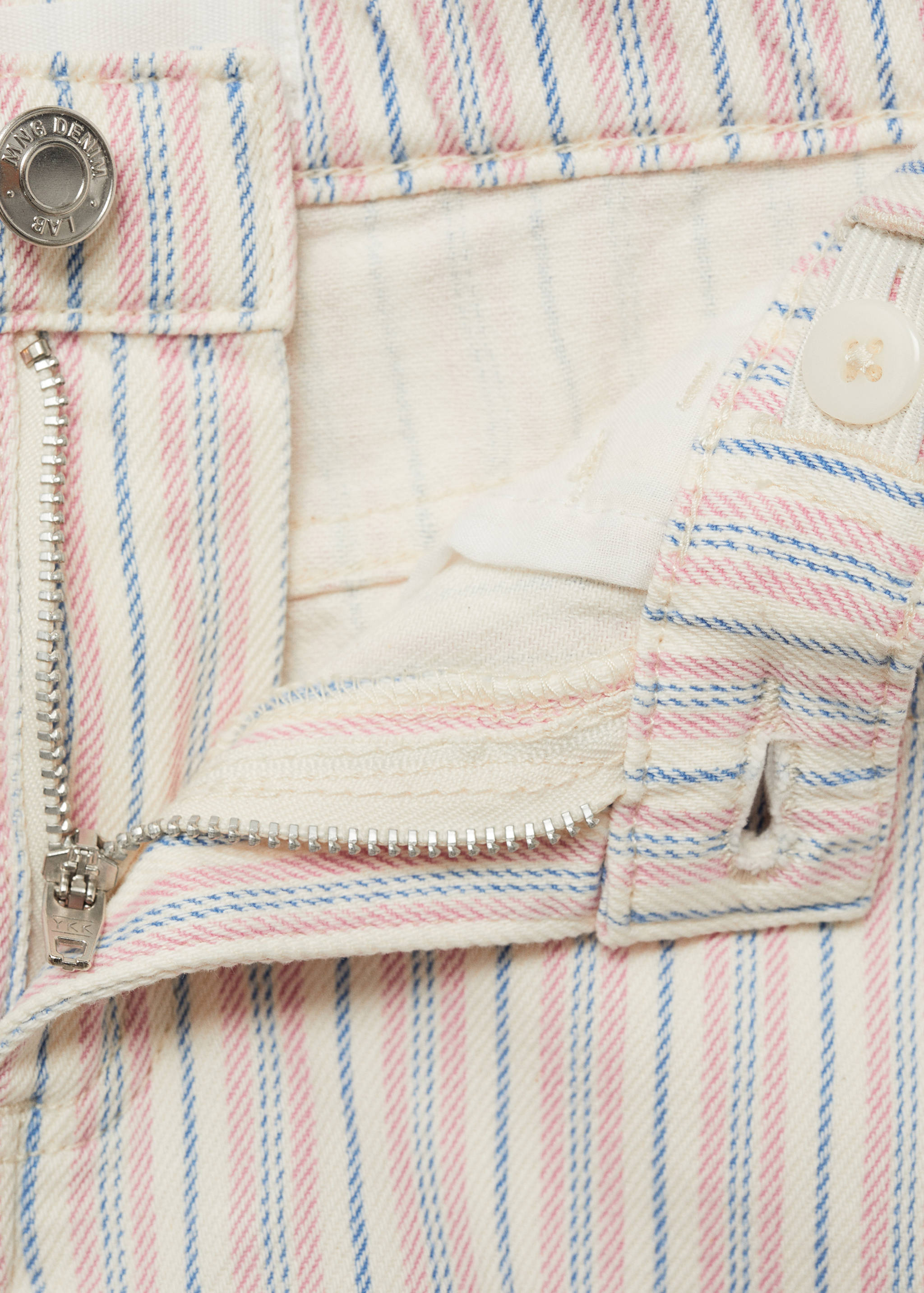 Gestreifte Jeansshorts - Detail des Artikels 8
