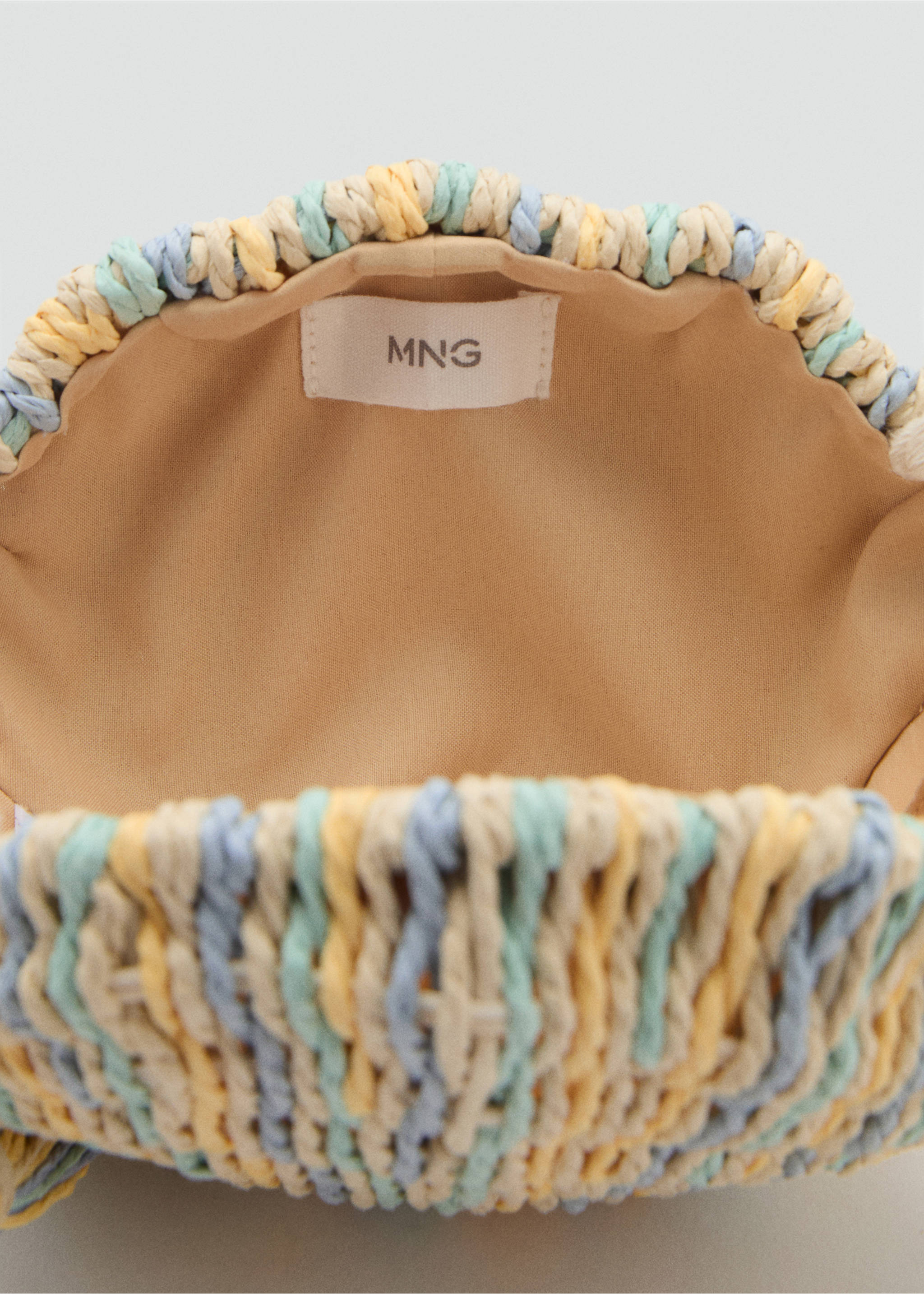 Muschel-Korbtasche - Detail des Artikels 2, Sandfarben. Ref: 87066342-00.
