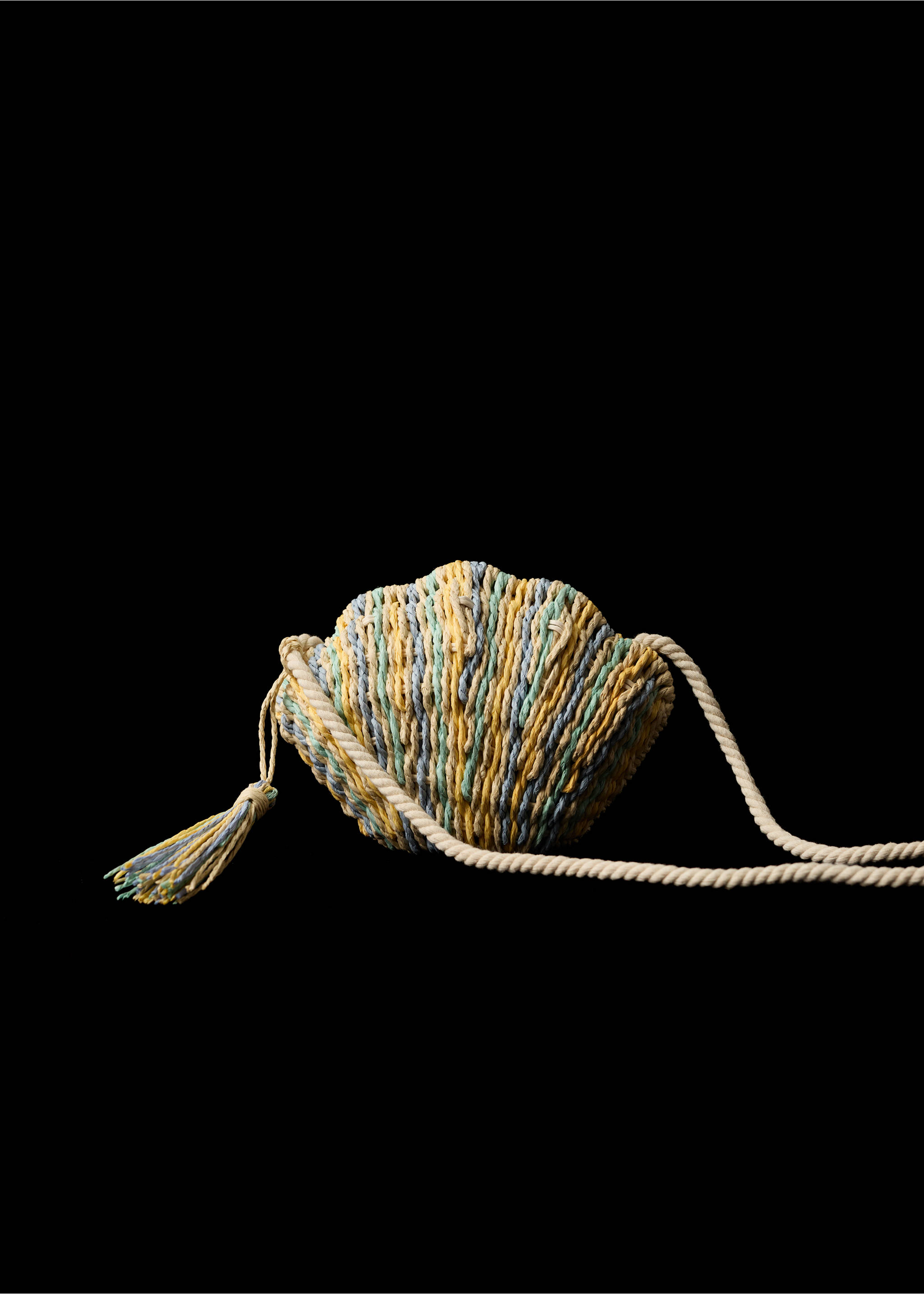 Muschel-Korbtasche - Detail des Artikels 5, Sandfarben. Ref: 87066342-00.