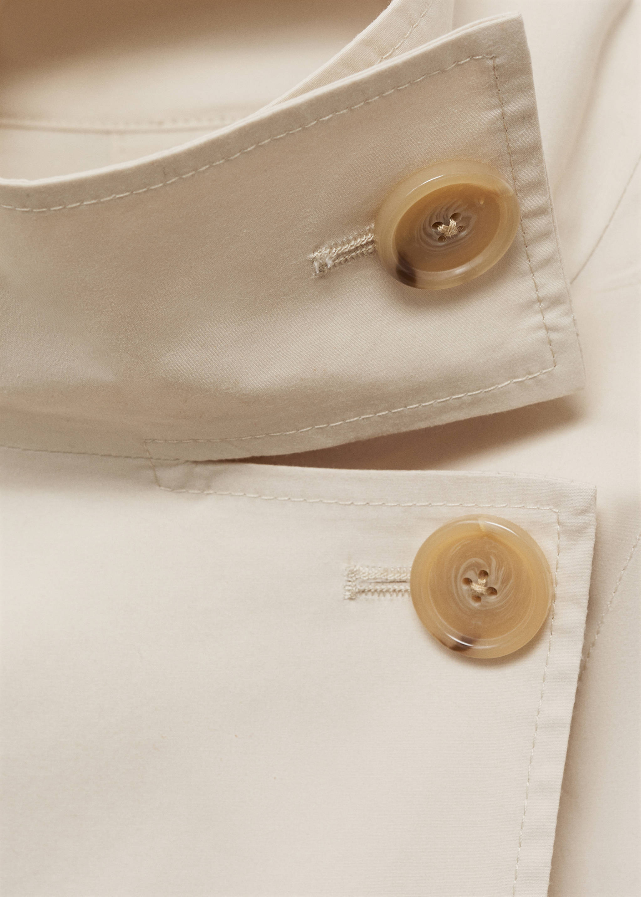 Trenchjakke i bomull oversize - Artikkeldetalj 0