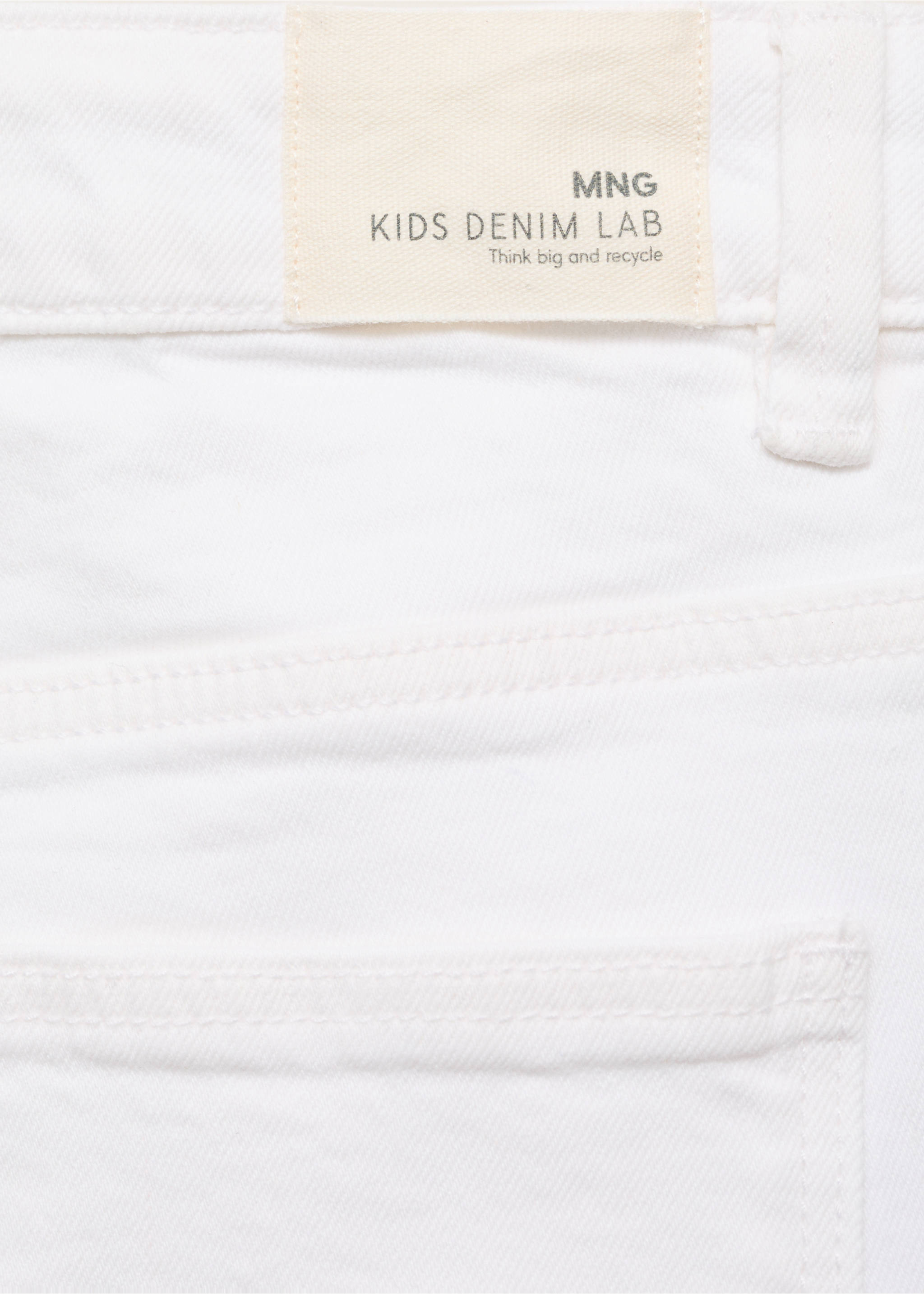 Denim Bermuda shorts - Details of the article 0, White. Ref: 87066346-00.