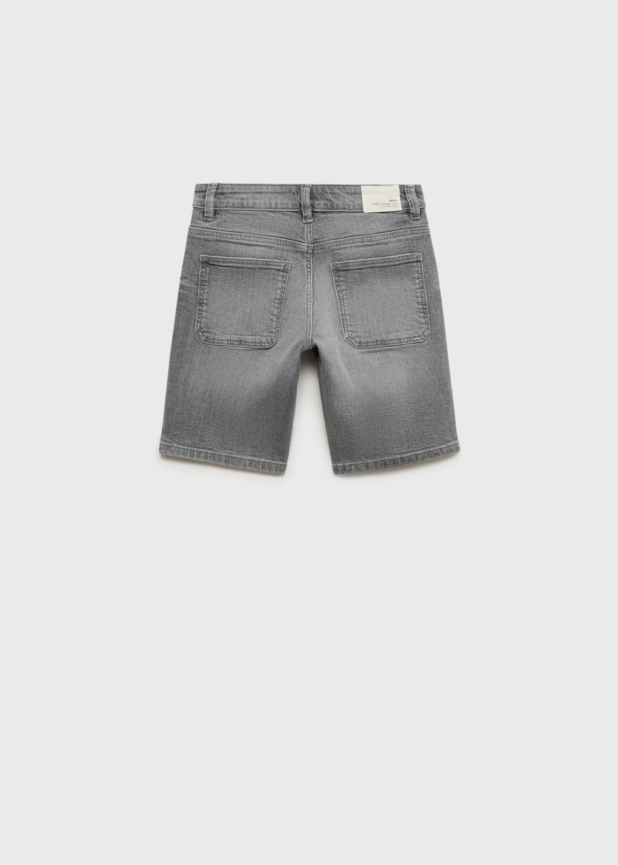 Denim Bermuda shorts - Reverse of the article, Denim Grey. Ref: 87066346-00.
