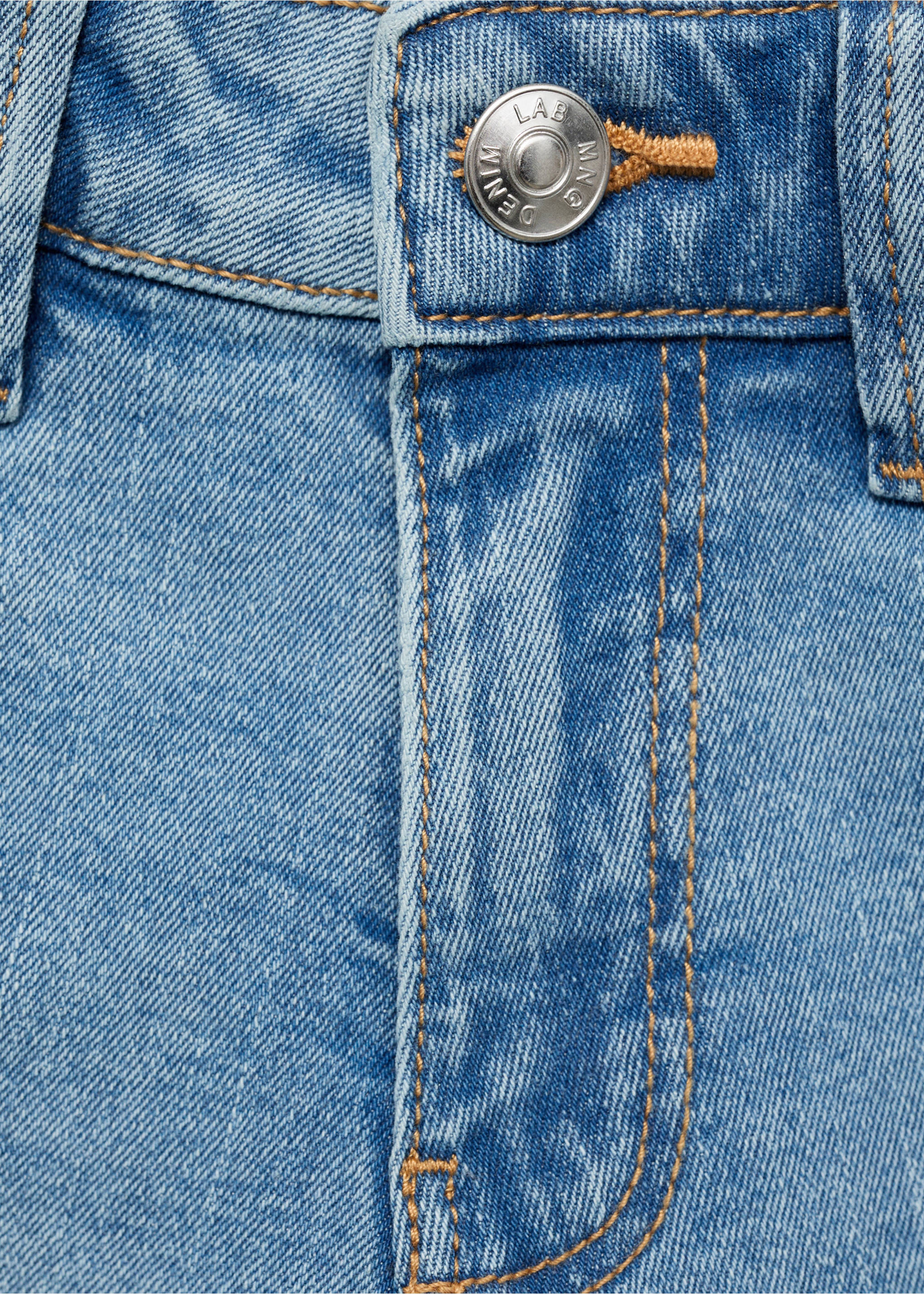 Denim Bermuda shorts - Details of the article 8, Medium Blue. Ref: 87066346-00.