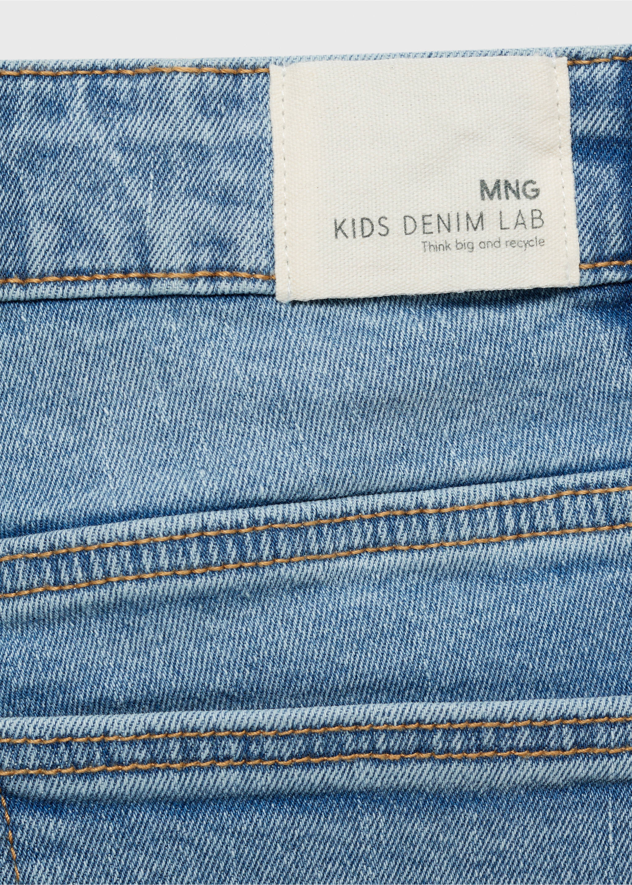 Denim Bermuda shorts - Details of the article 0, Medium Blue. Ref: 87066346-00.