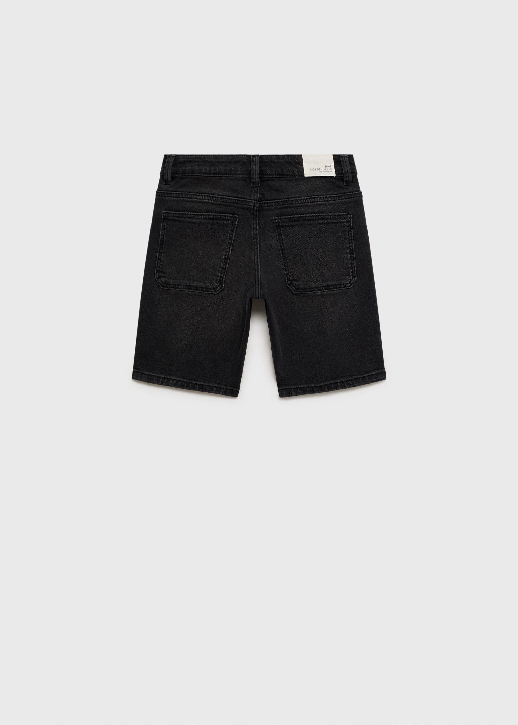 Džínové bermudy - Zadní strana zboží, Black denim. Ref: 87066346-00.