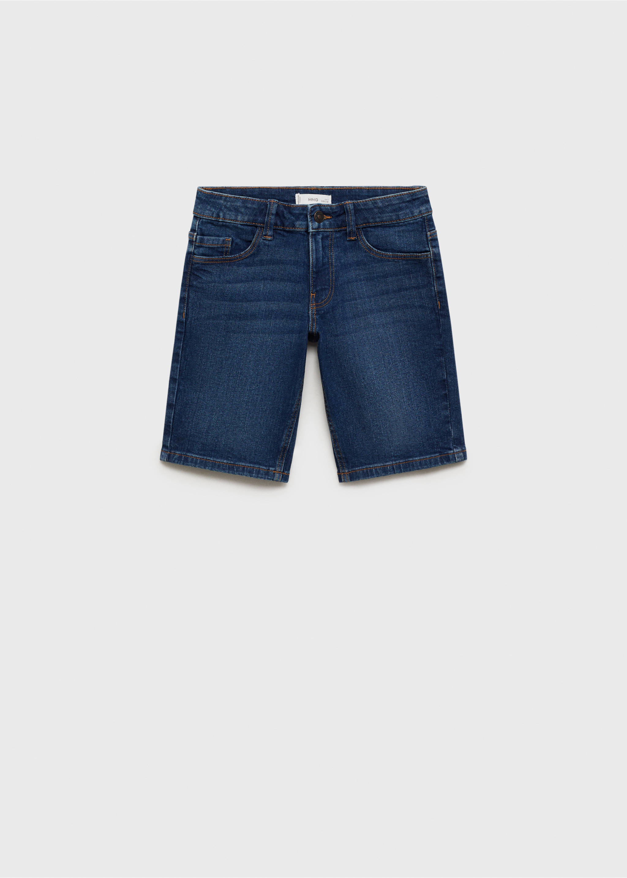 Denim Bermuda shorts - Article without model, Dark Blue. Ref: 87066346-00.
