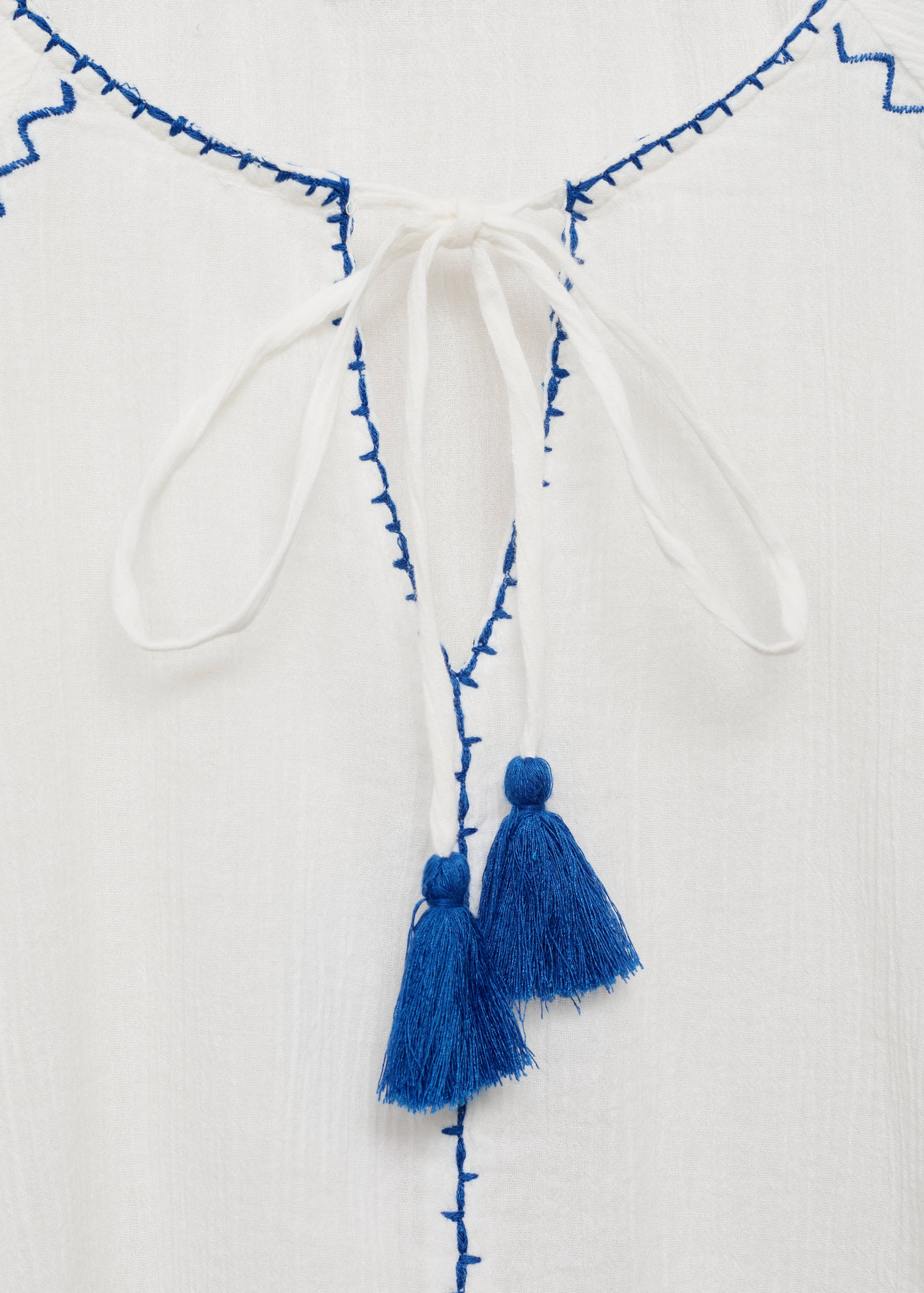 Blouse brodée manches bouffantes - Détail de l'article 8