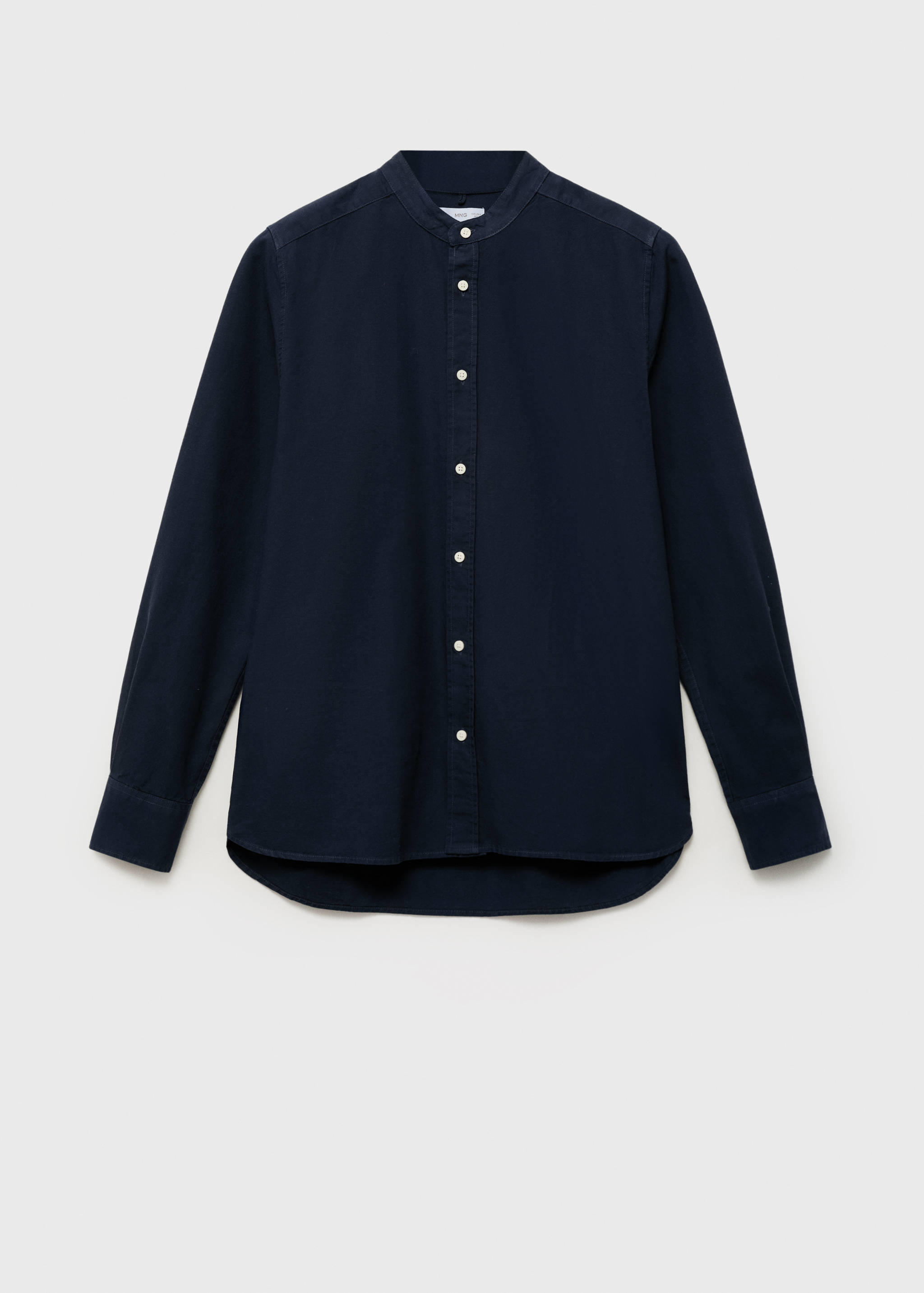 Cotton linen-blend shirt - Article without model