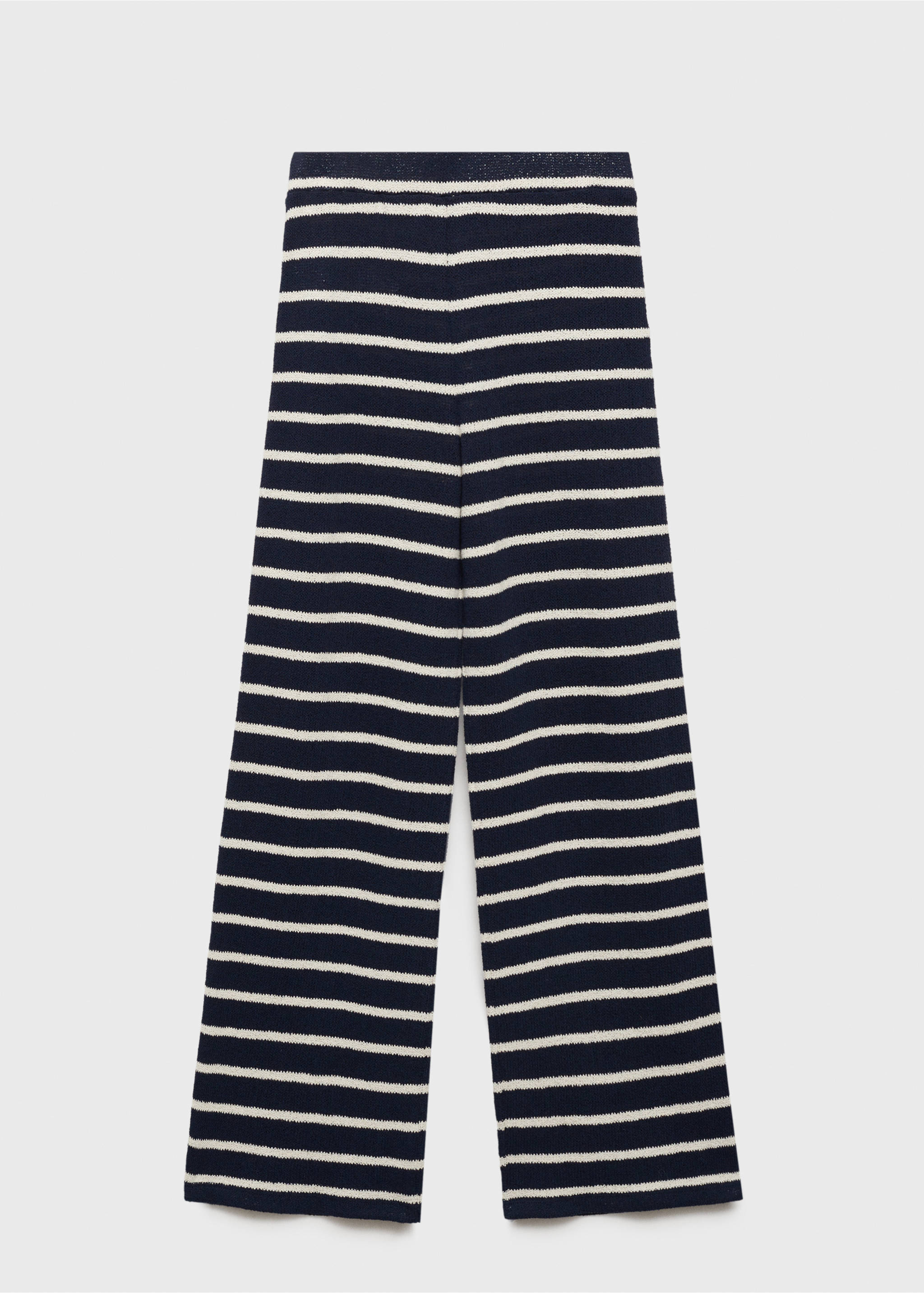 Gestreifte Jersey-Hose - Artikel ohne Model, Dunkles Marineblau. Ref: 87066353-00.