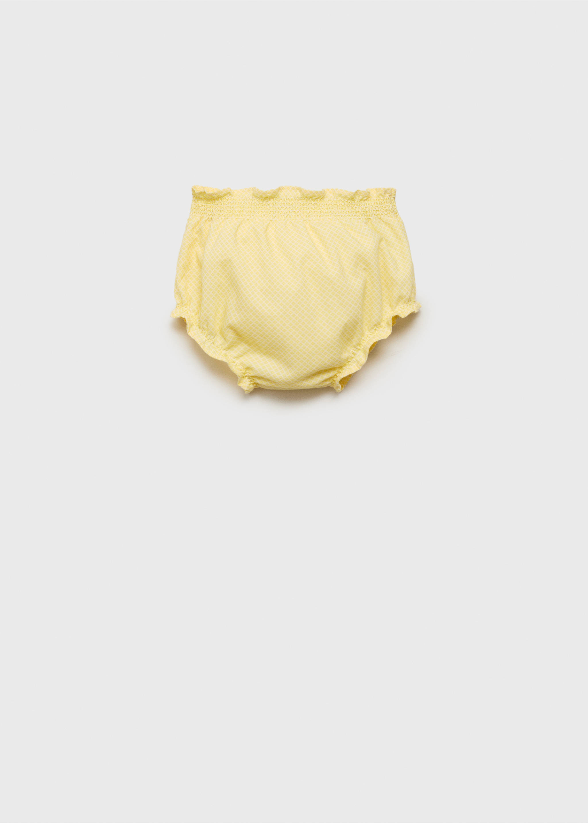 Σορτς βαμβάκι εμπριμέ - Πίσω όψη προϊόντος, Κίτρινο. Ref: 87066354-00.