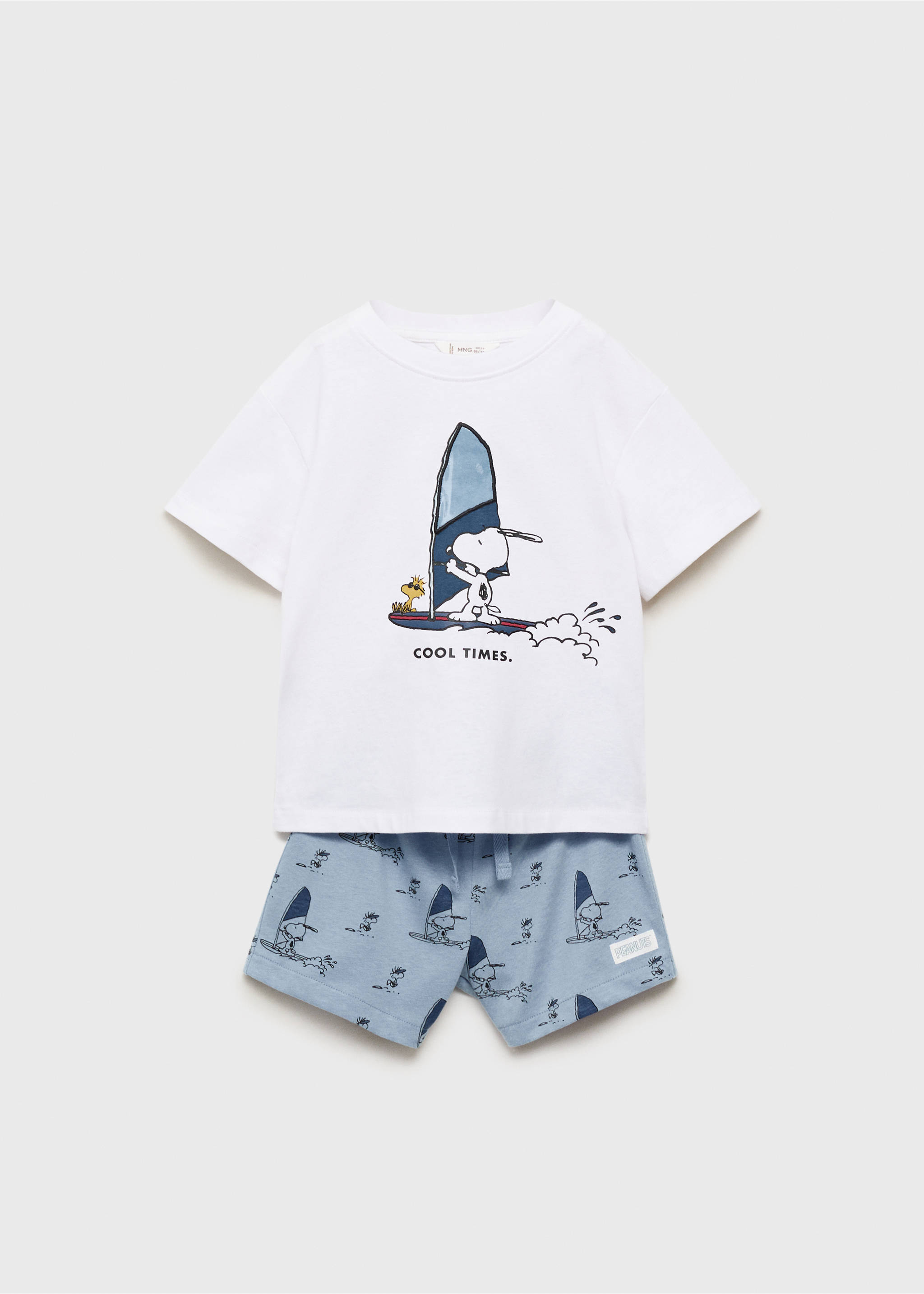 Pijama curto do Snoopy - Artigo sem modelo, Azul. Ref: 87066359-00.