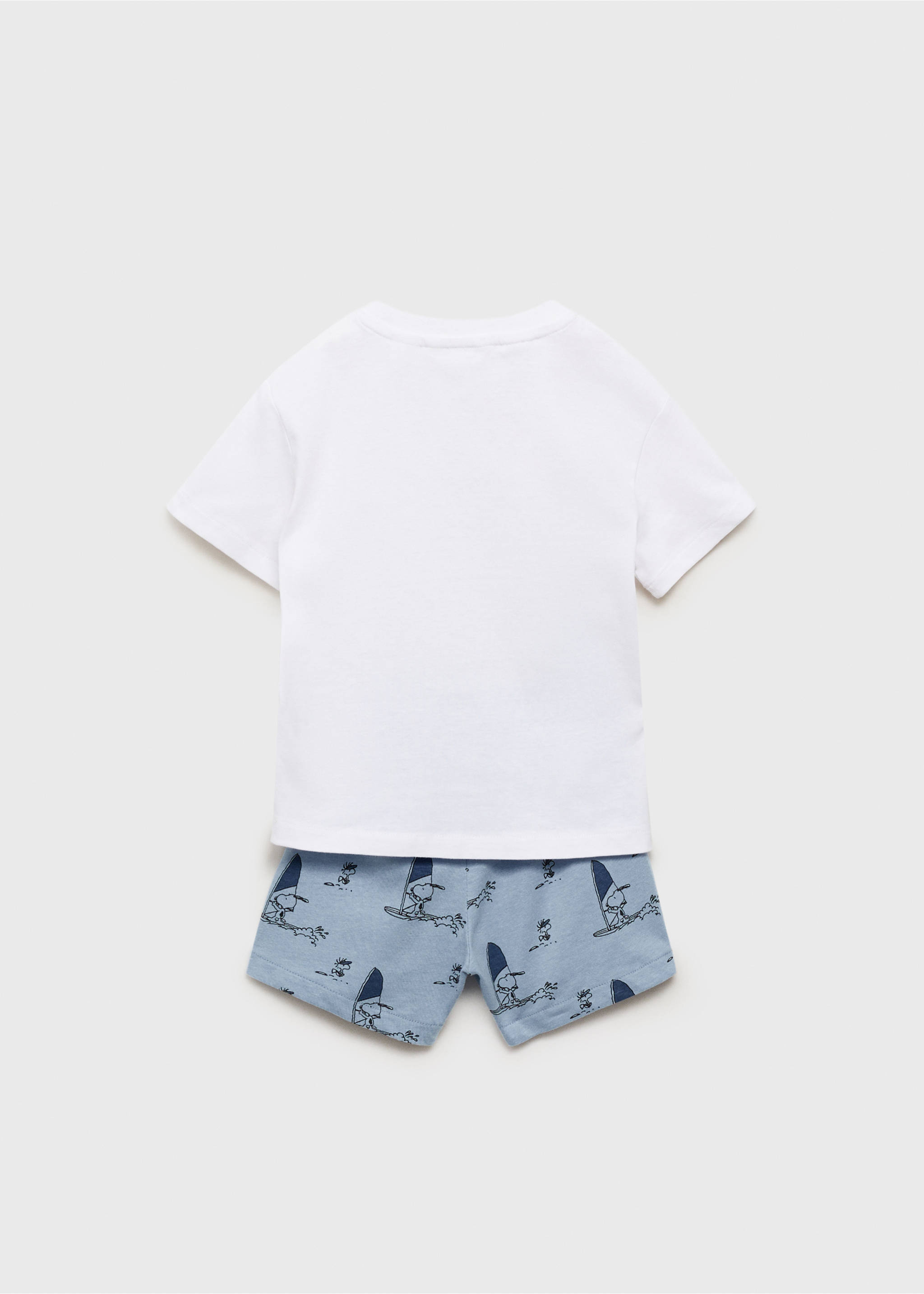 Pijama curto do Snoopy - Verso do artigo, Azul. Ref: 87066359-00.