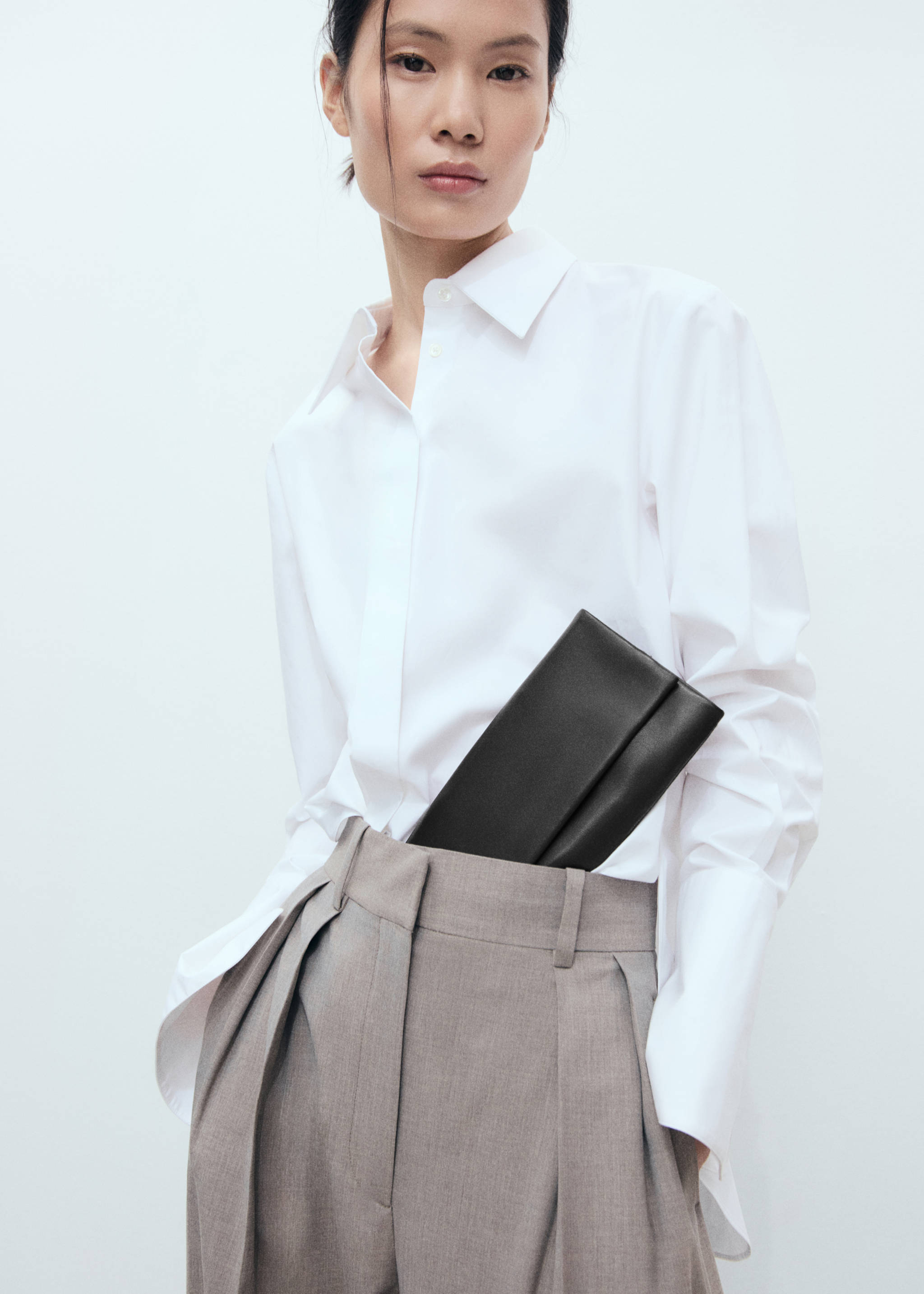 Flap leather bag - General plane