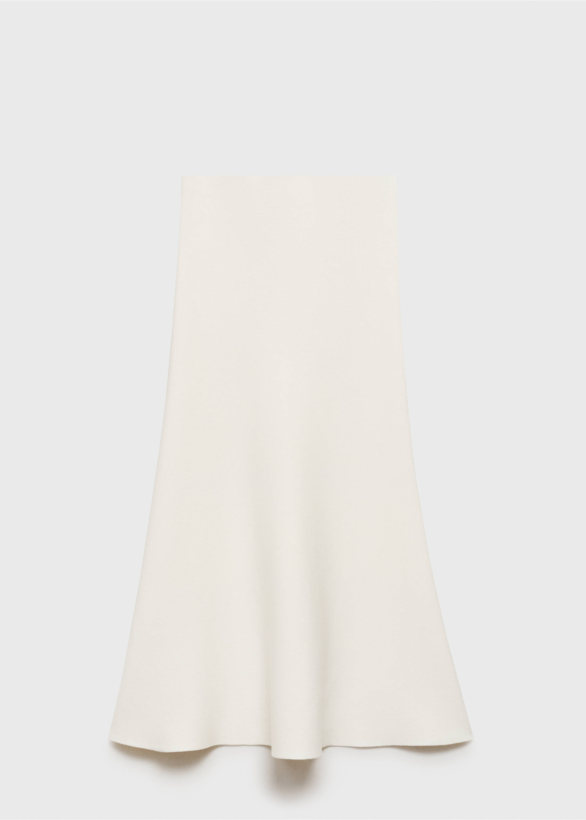 Fine-knit peplum skirt - Article without model, Ecru. Ref: 87066367-00.