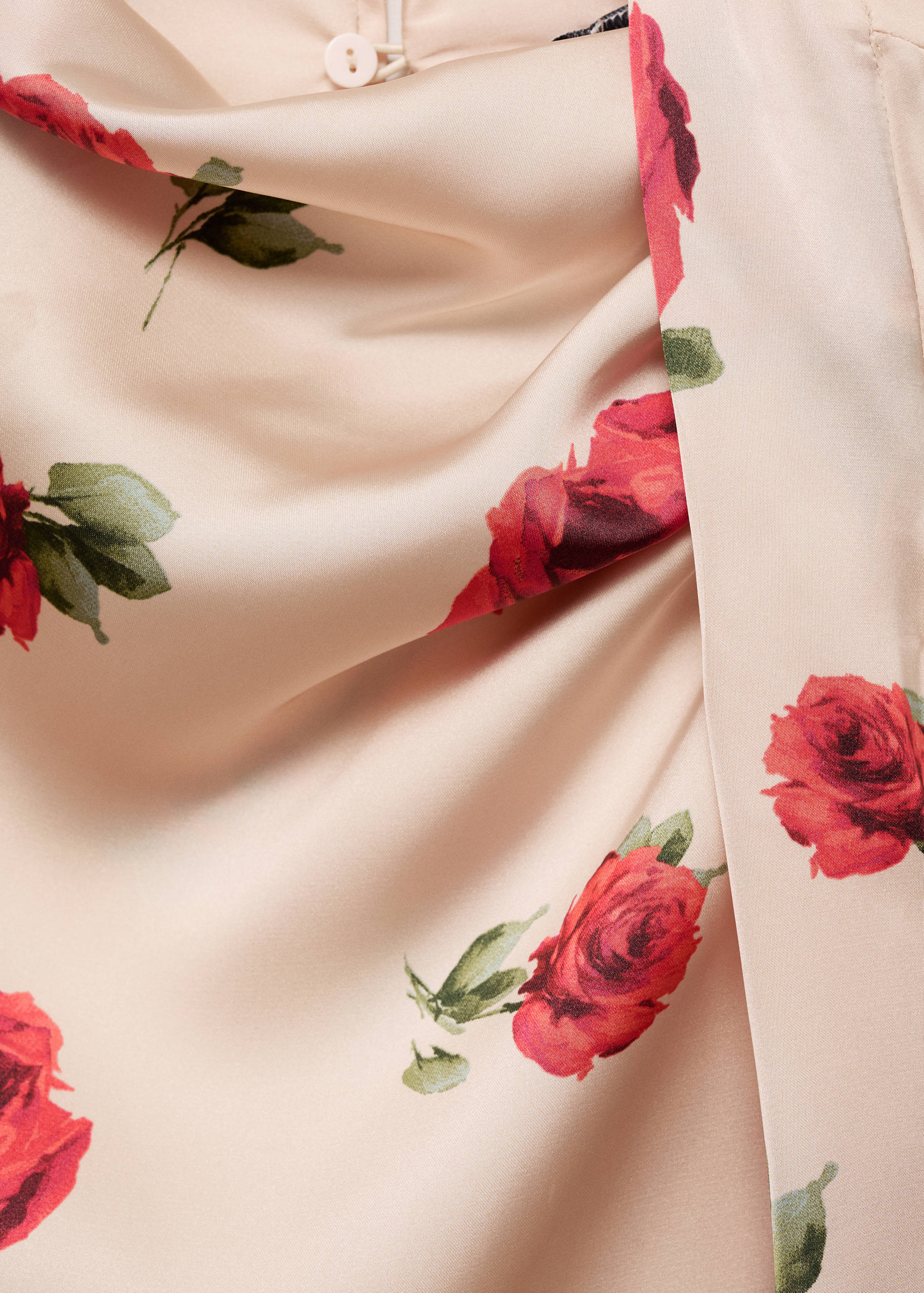 Floral satin blouse - Details of the article 8