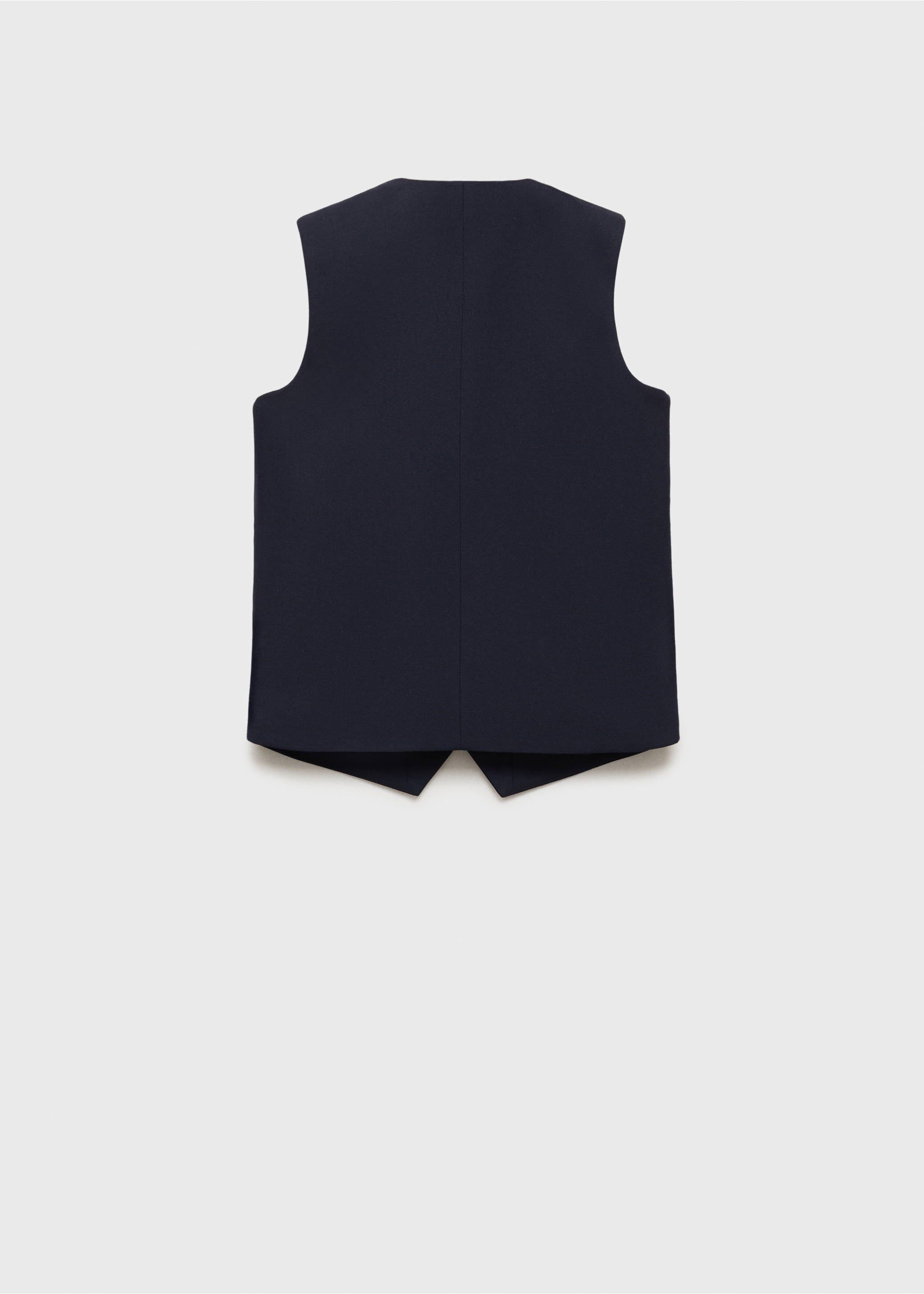 Γιλέκο κοστουμιού slim fit - Πίσω όψη προϊόντος, Σκούρο Μπλε Μαρέν. Ref: 87066709-00.