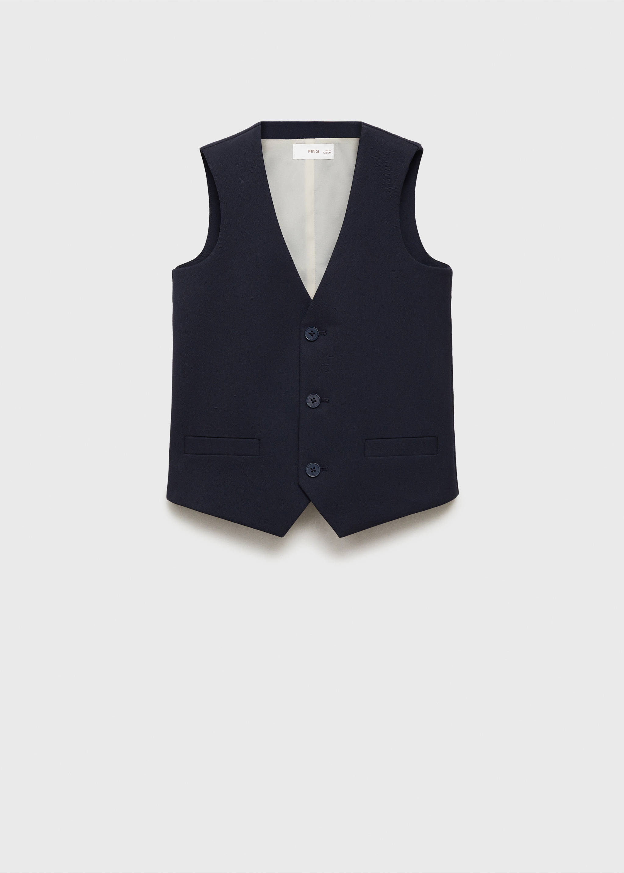 Γιλέκο κοστουμιού slim fit - Προϊόν χωρίς μοντέλο, Σκούρο Μπλε Μαρέν. Ref: 87066709-00.