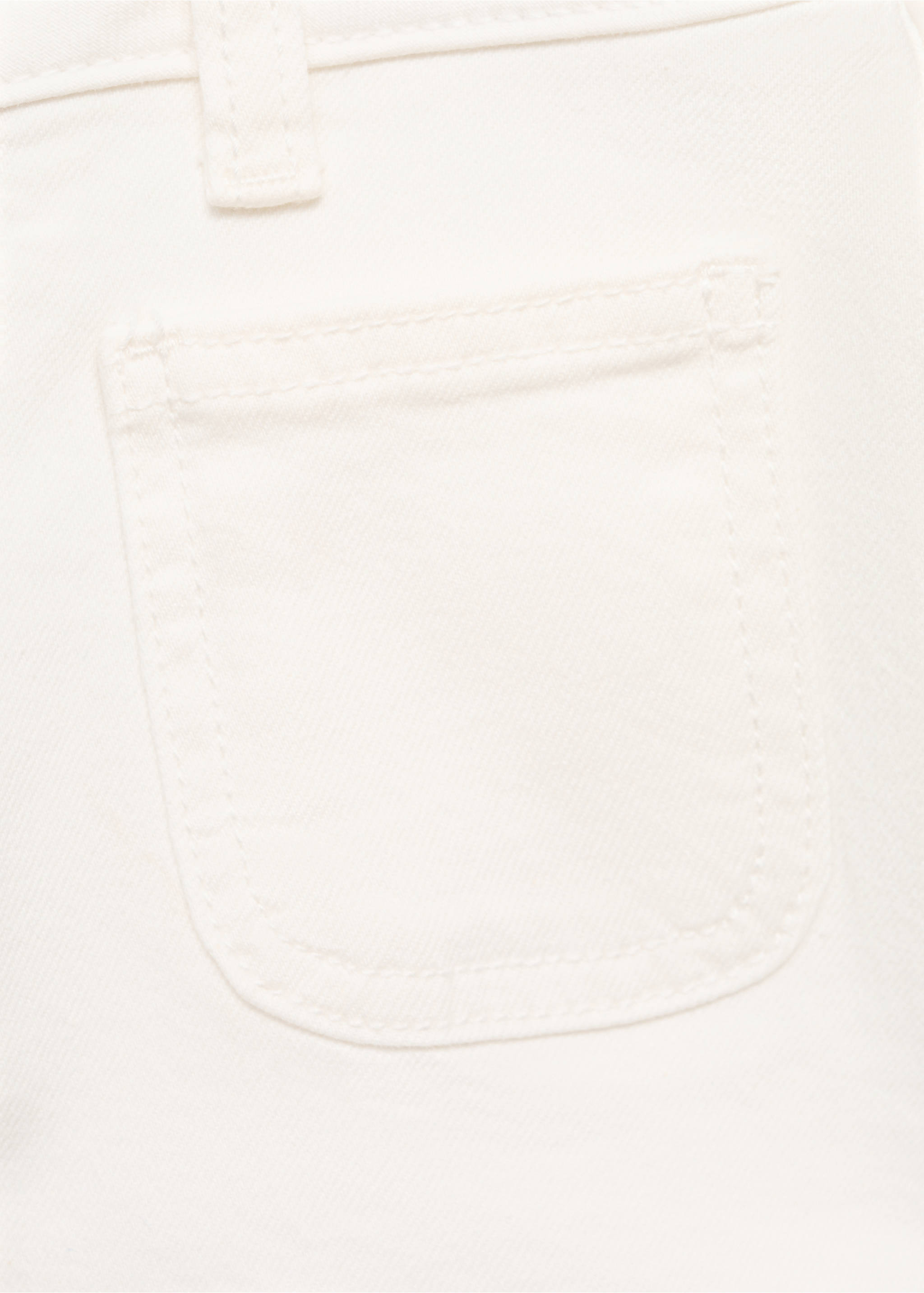 Short en jean droit - Détail de l'article 0, Blanc. Ref: 87066711-00.