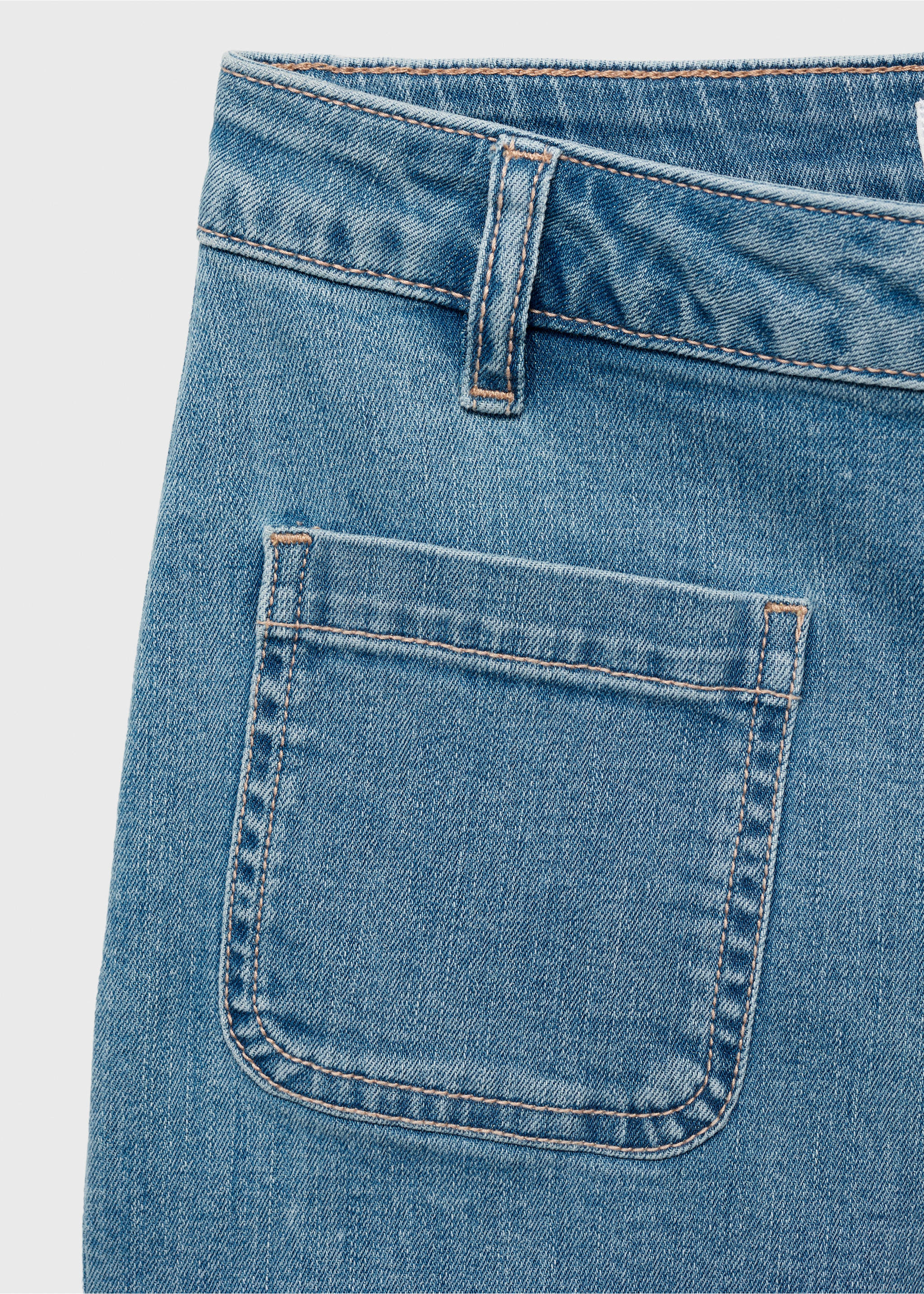 Shorts vaqueros bolsillos - Detalle del artículo 8, Azul claro. Ref: 87066714-00.