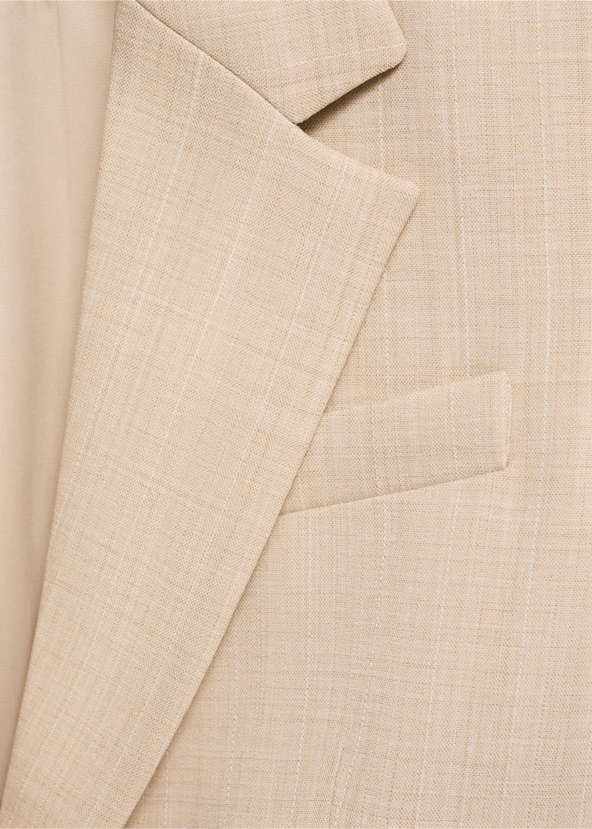 Structured suit blazer - Details of the article 0, Nude. Ref: 87066715-00.