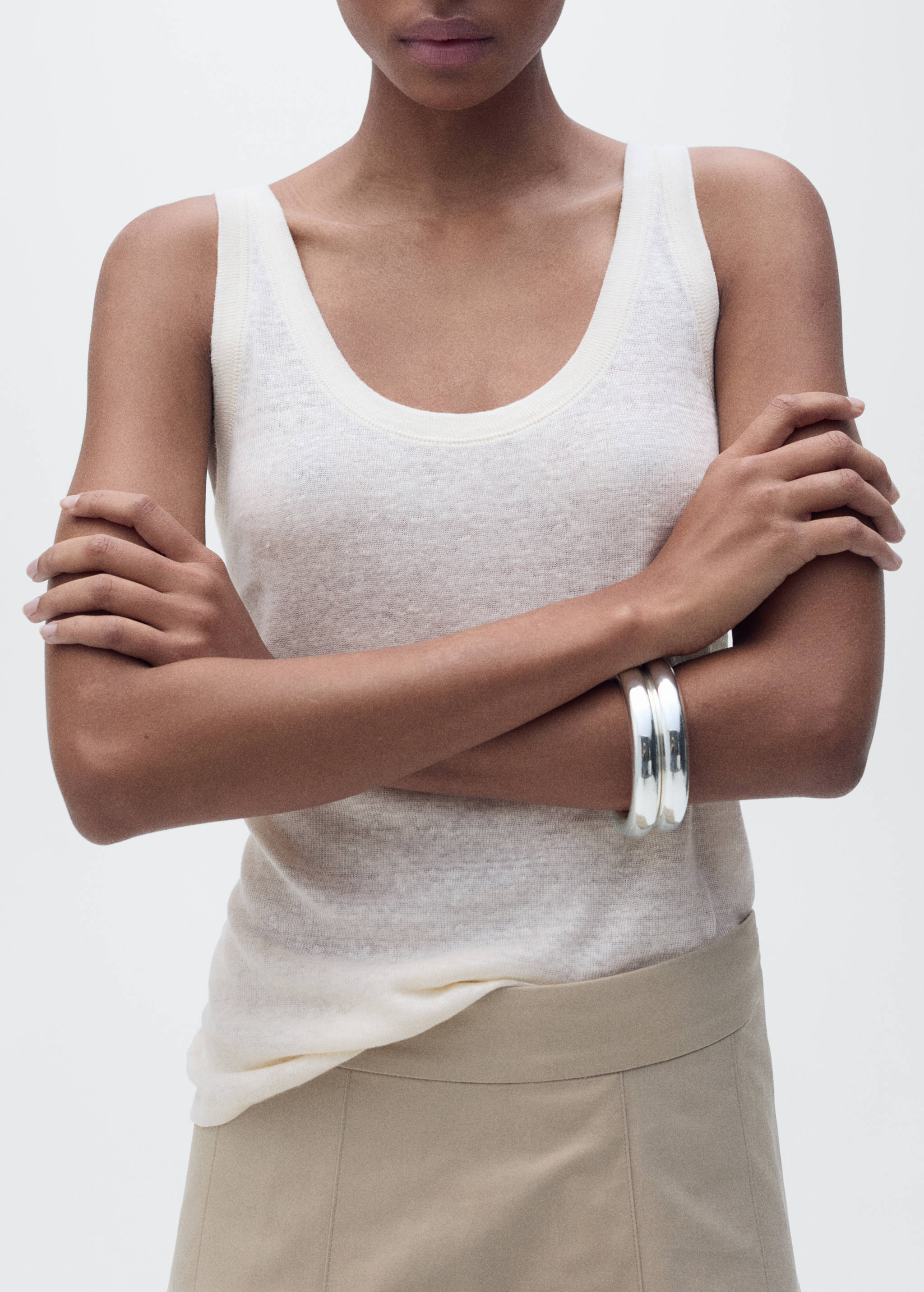 Strap linen top - Details of the article 3