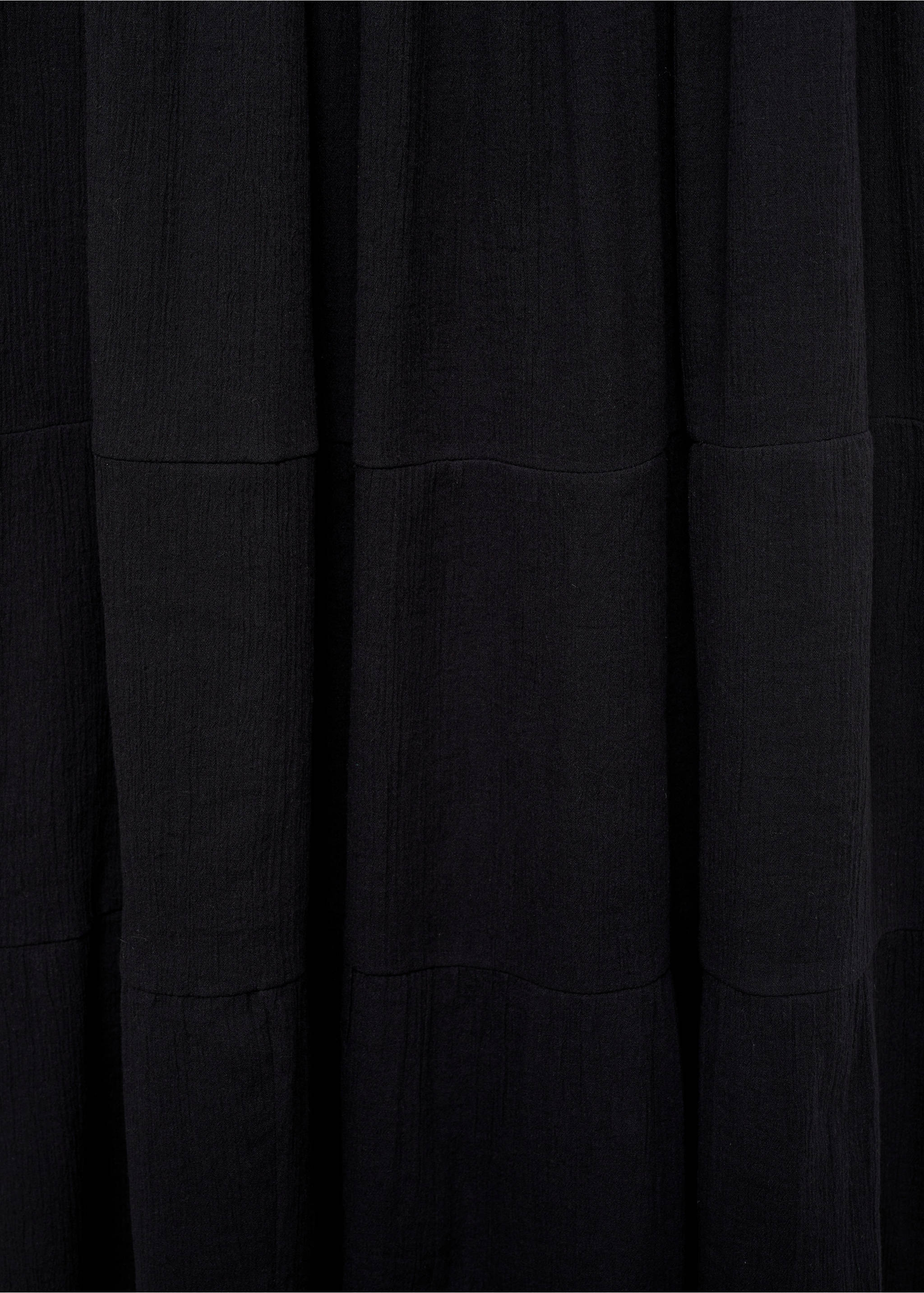Langer Volantrock - Detail des Artikels 8, Schwarz. Ref: 87067168-00.