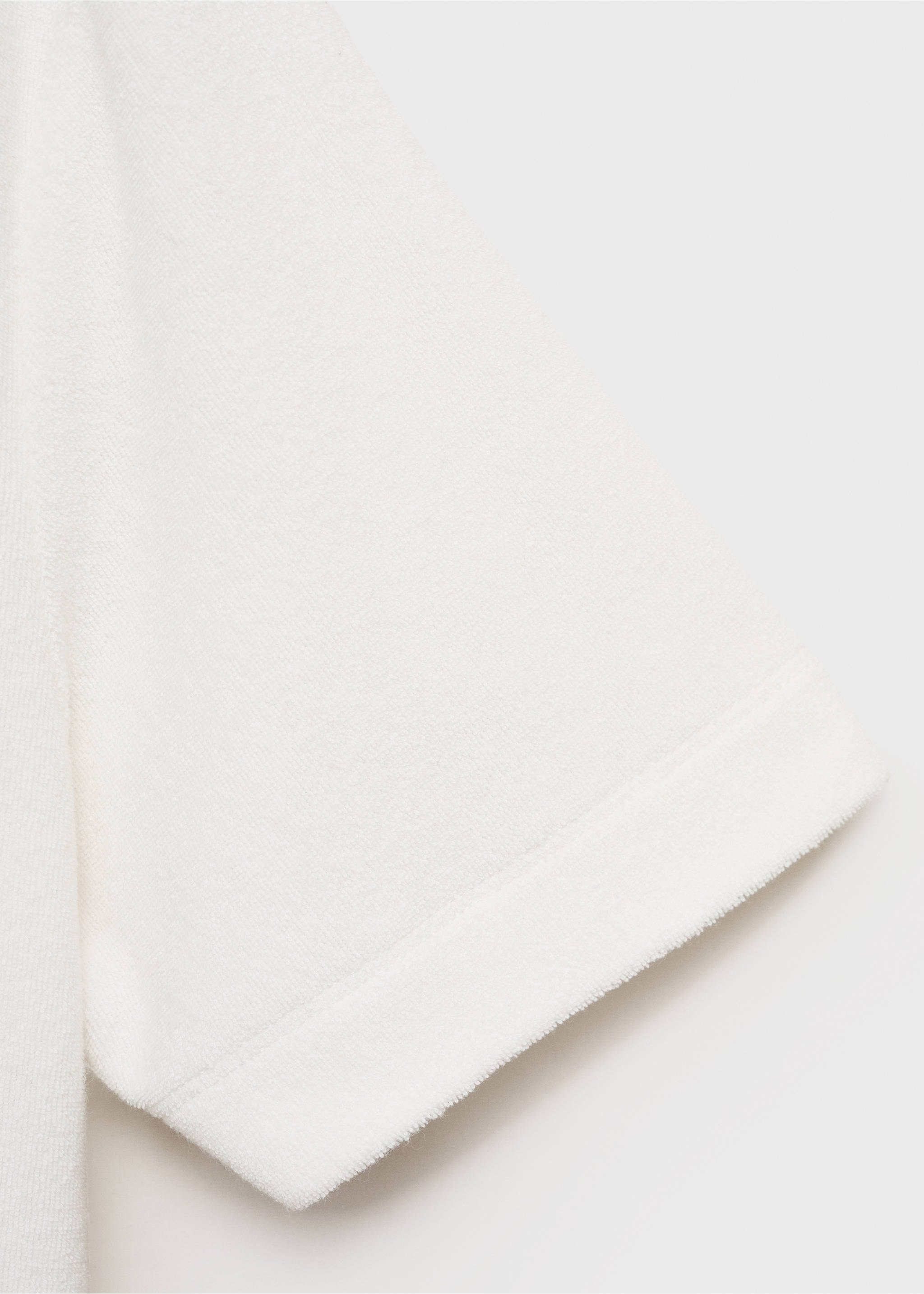 Frottee-Baumwoll-Nachthemd - Detail des Artikels 0, Weiß. Ref: 87067169-00.