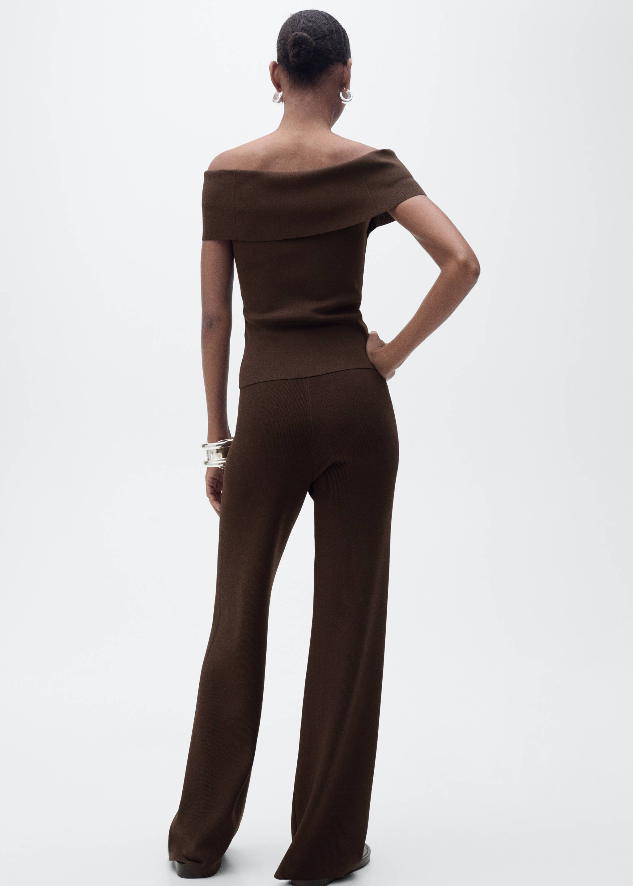 Pantalón recto punto - Reverso del artículo