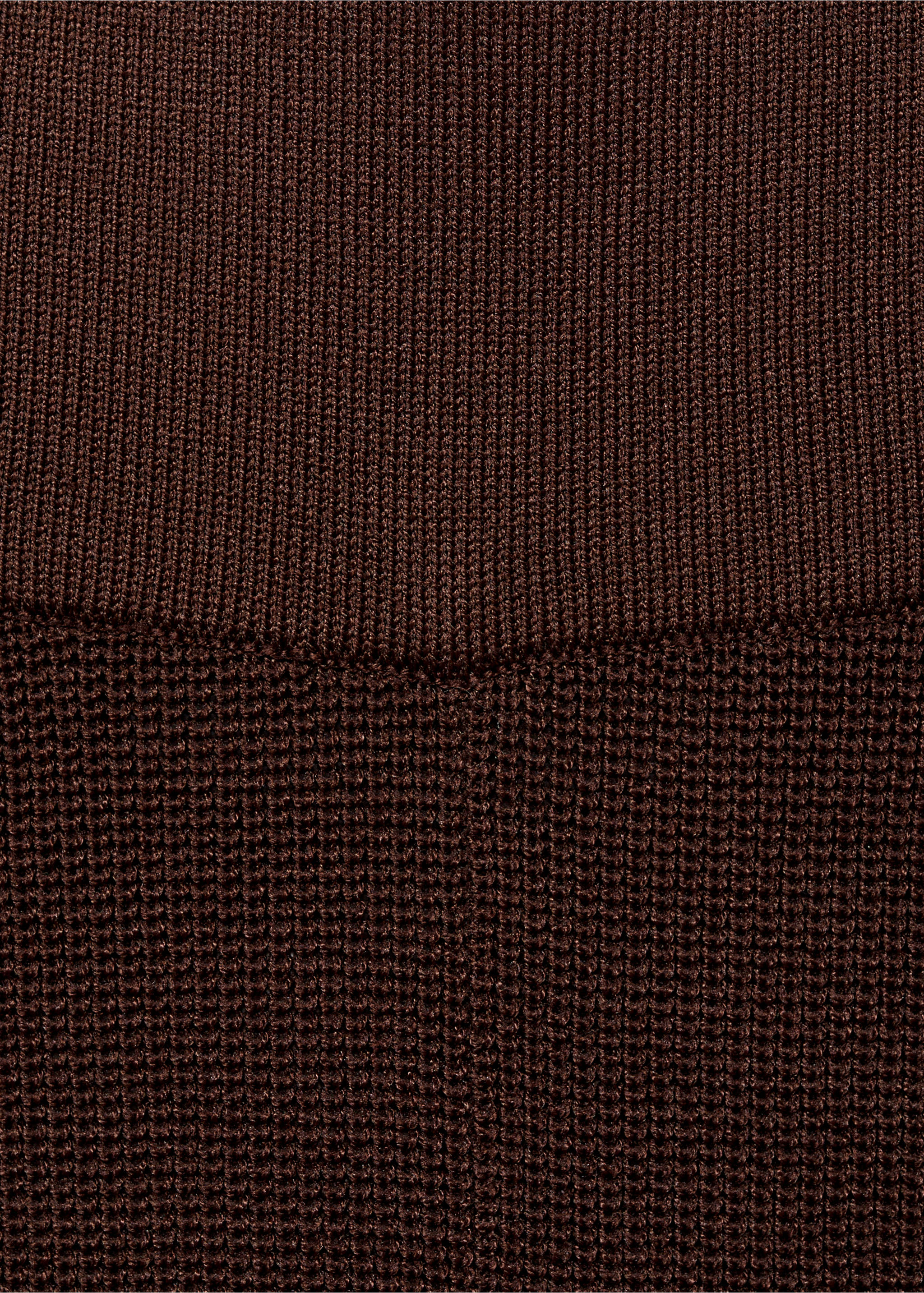 Pantalón recto punto - Detalle del artículo 8, Chocolate. Ref: 87067172-00.