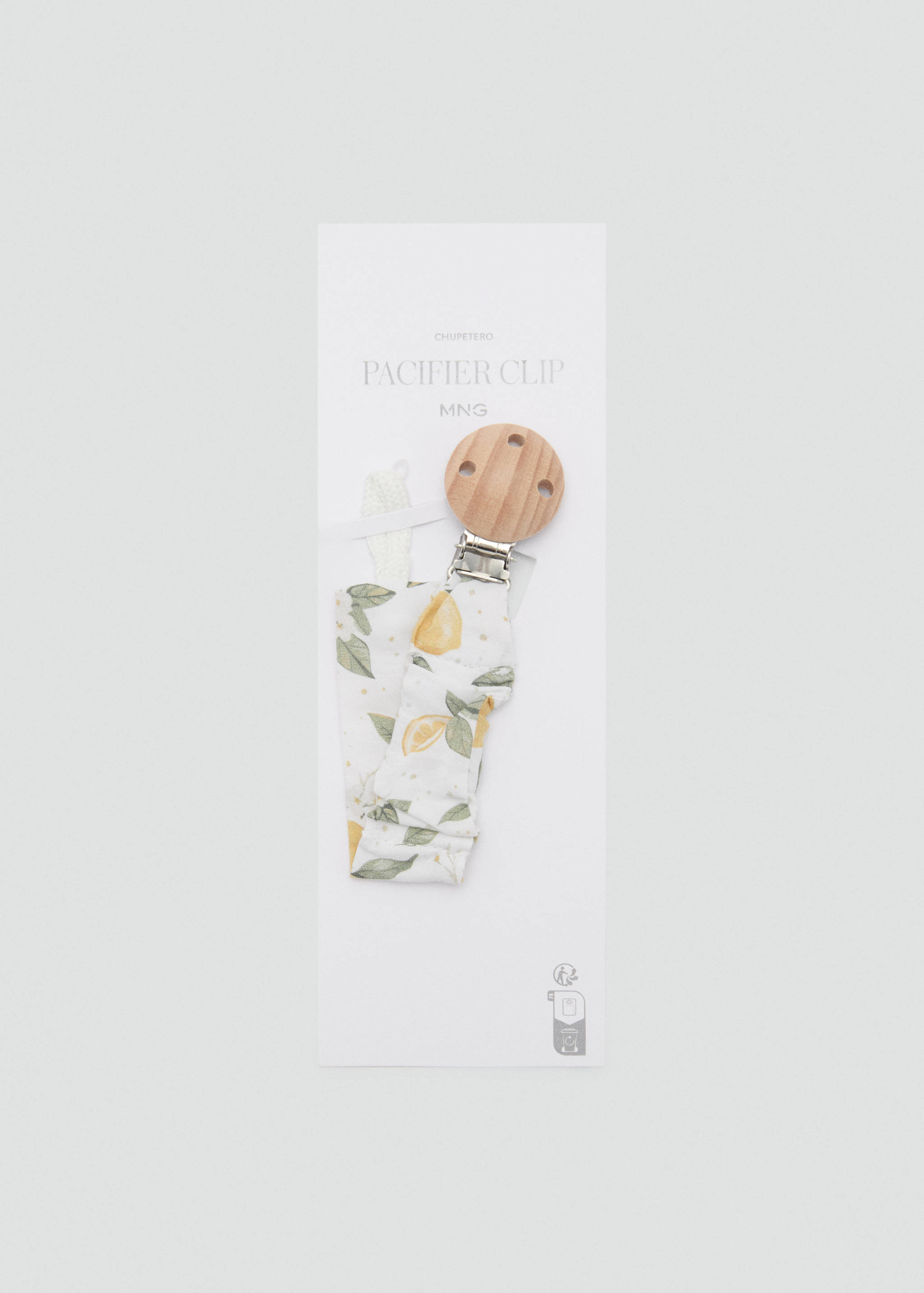 Printed brooch pacifier holder - Medium plane