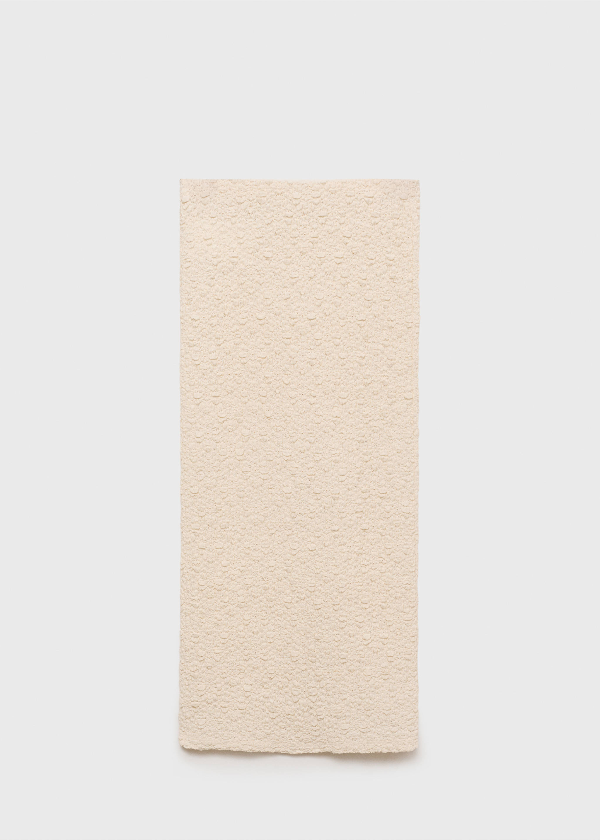 Textured fitted skirt - Article without model, Ecru. Ref: 87067181-00.