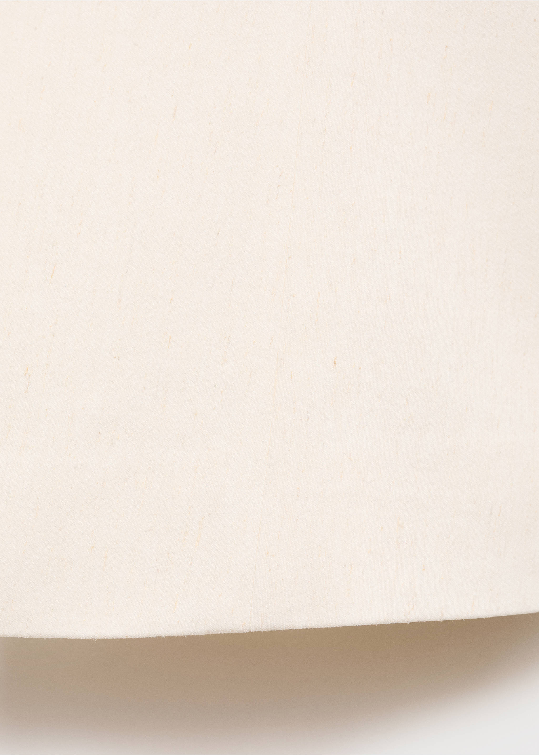 Linen-blend top with bow - Details of the article 0, Ecru. Ref: 87067185-00.