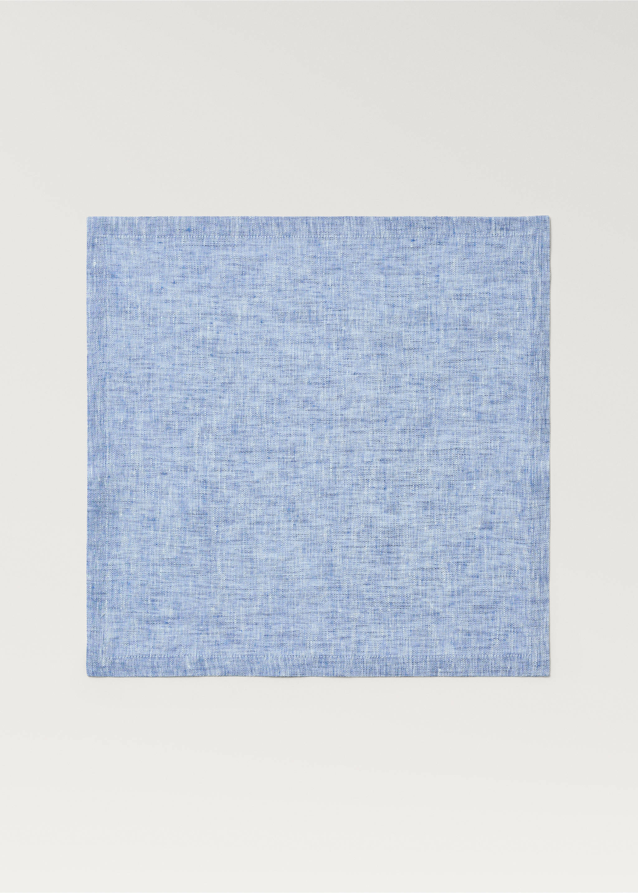 Dyed linen napkins - Article without model, Blue. Ref: 87067192-00.