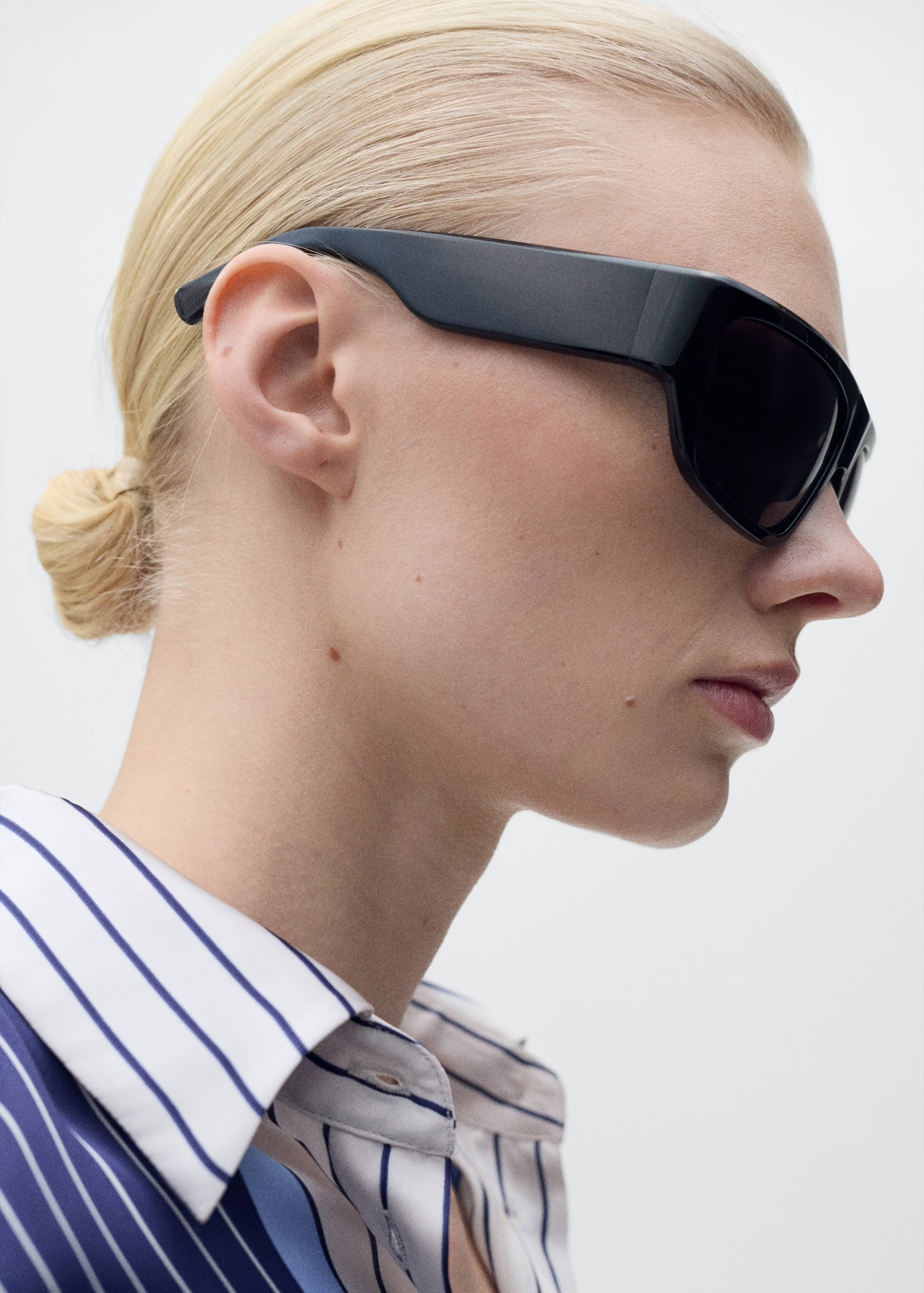 Chemise satinée rayures combinées - Détail de l'article 1