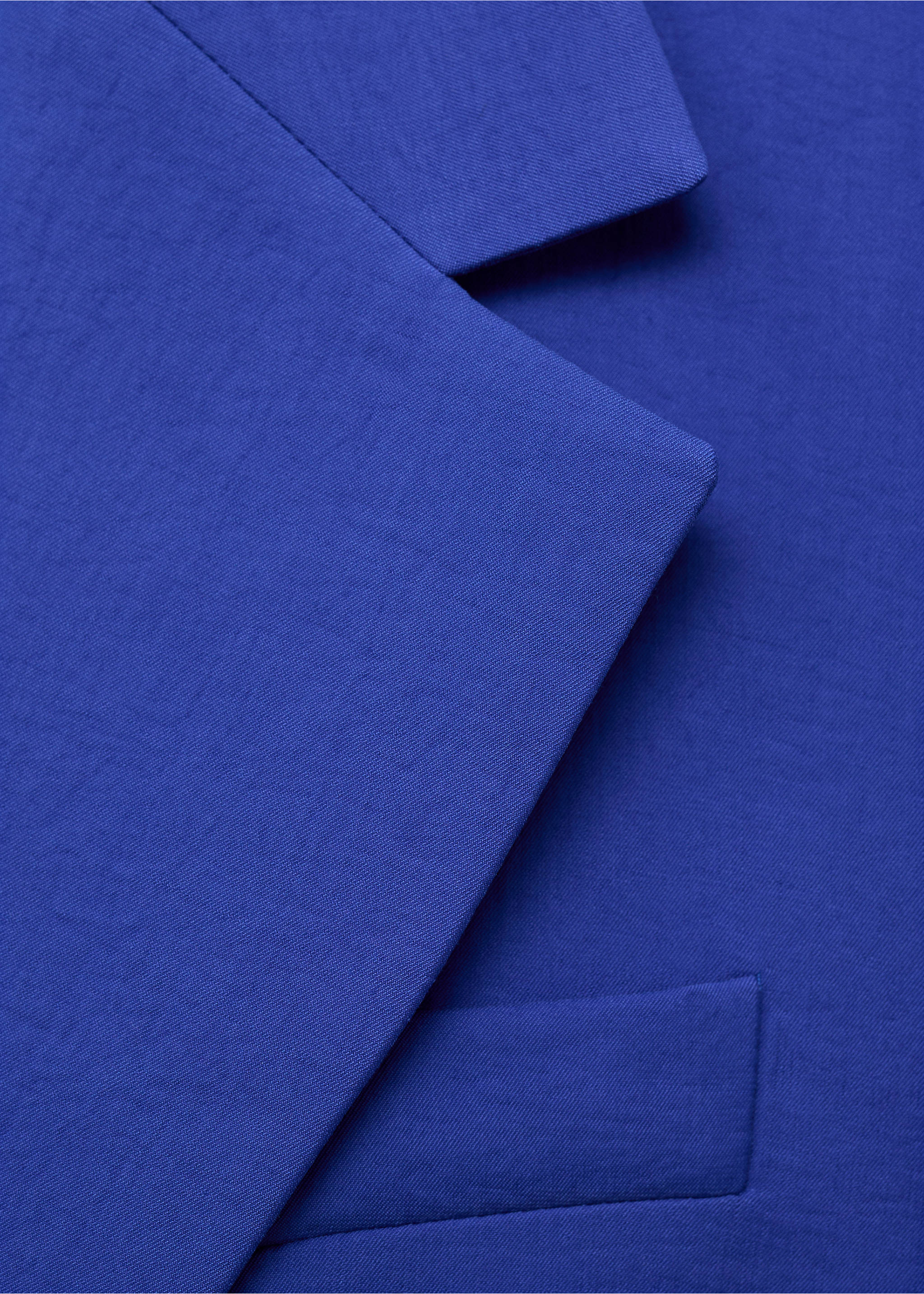 Structured suit blazer - Details of the article 0, Blue. Ref: 87067194-00.